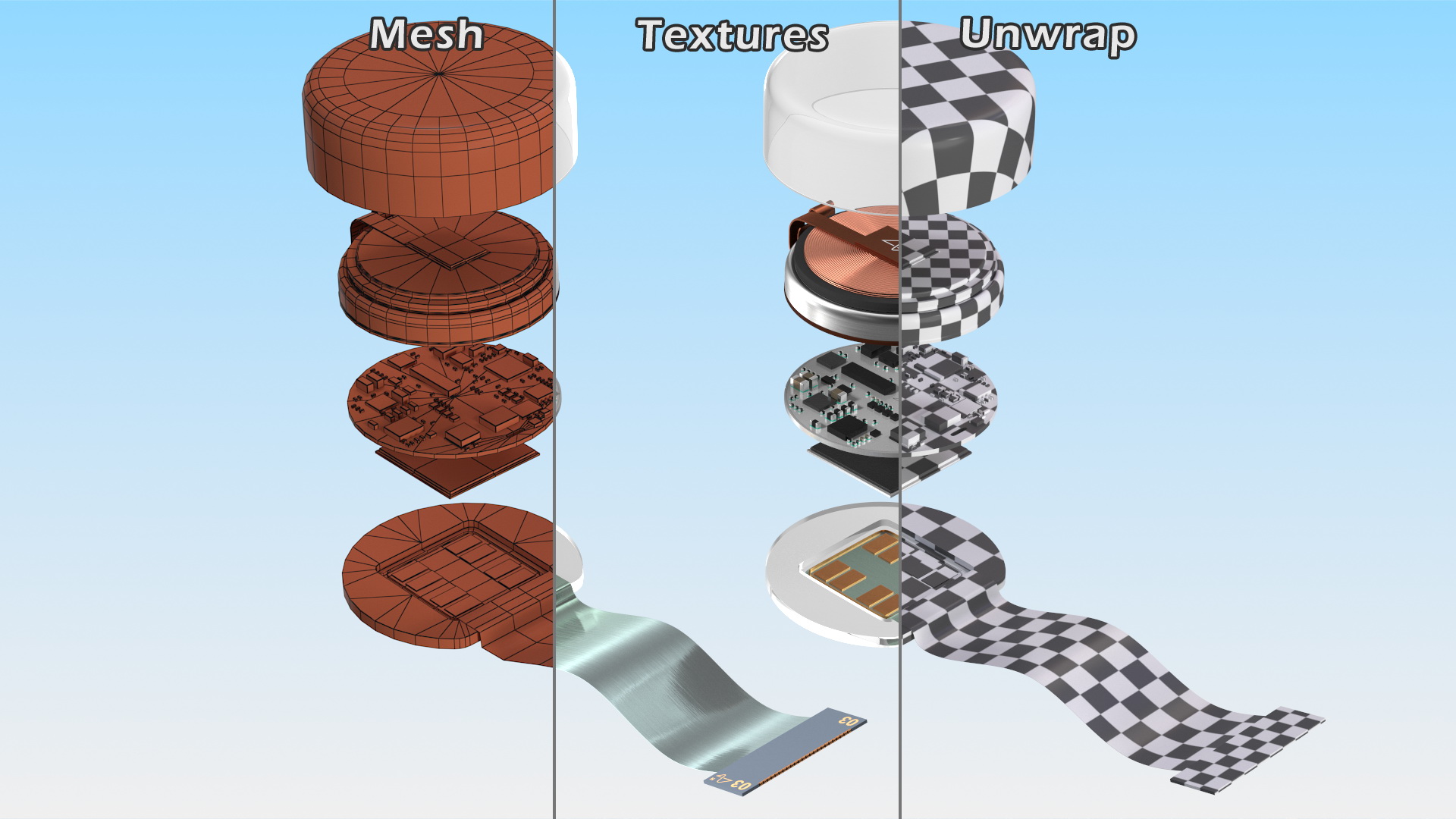 3D Neuralink Chip Layout