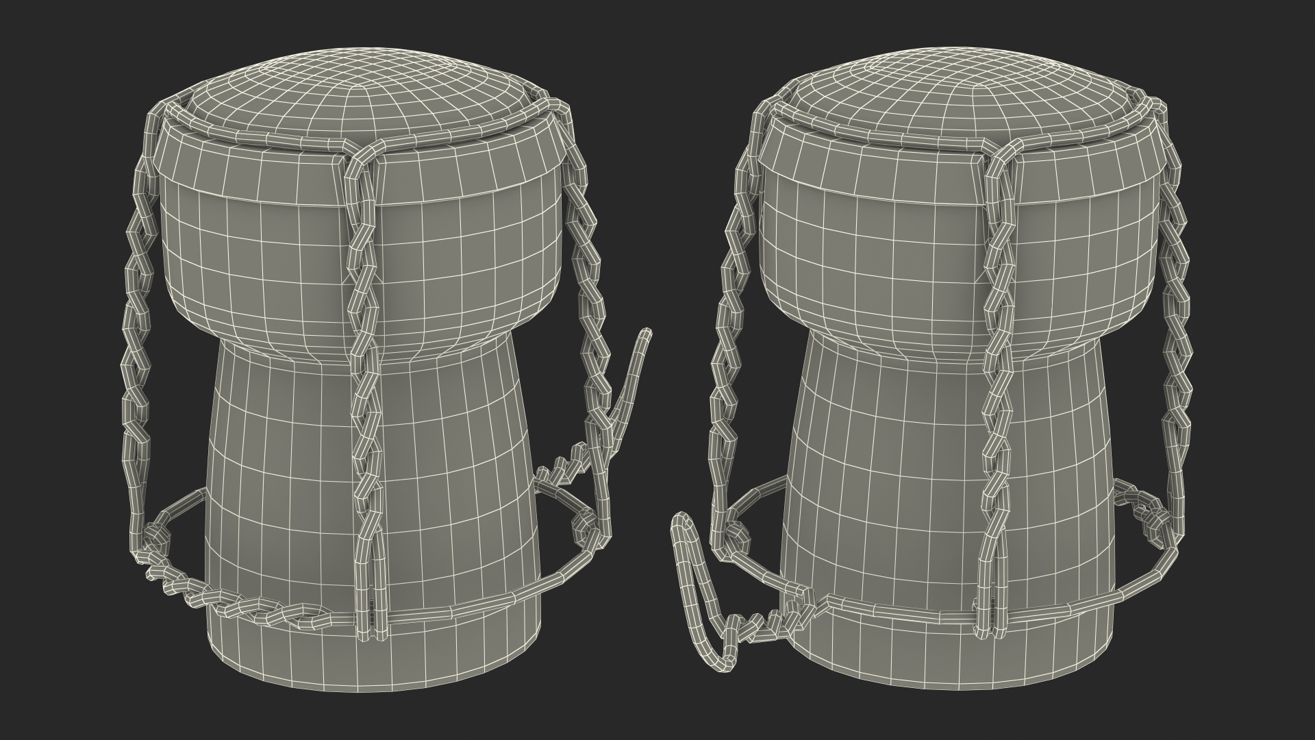 Wine Cork Upright with Wire Muzzle 3D model