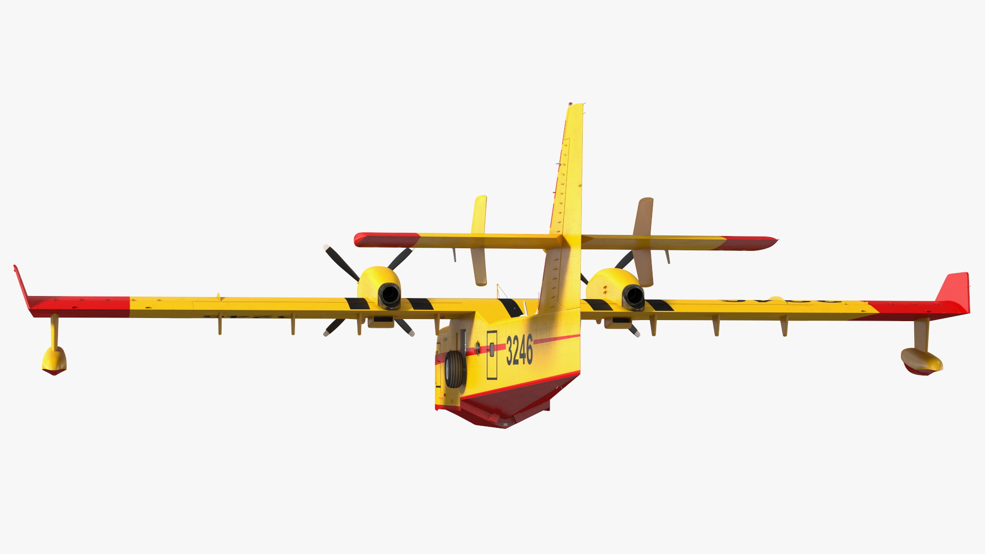 Canadair D415 Amphibious Water Bomber Rigged 3D model