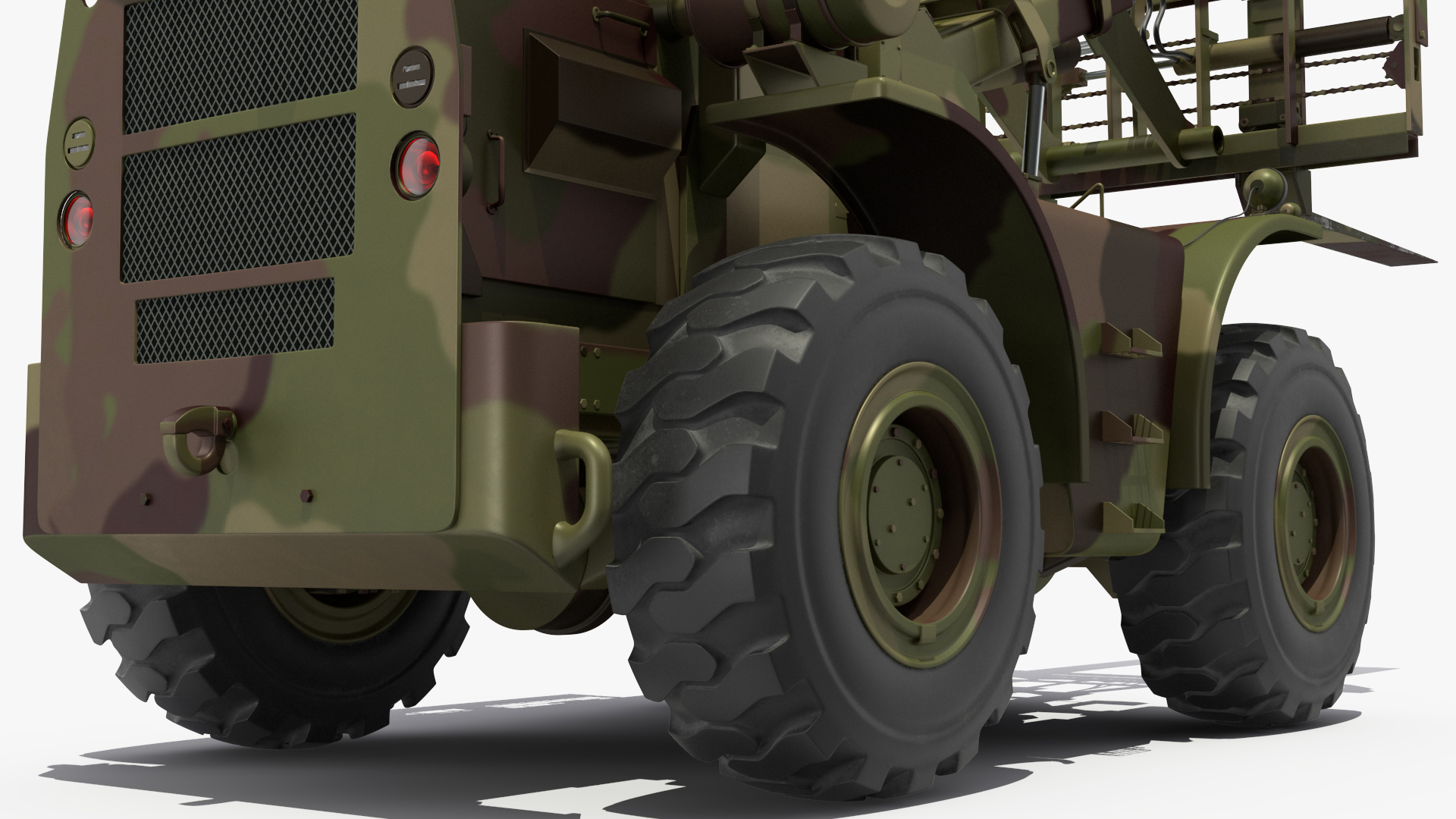 3D model Terrain Military Forklift Camo