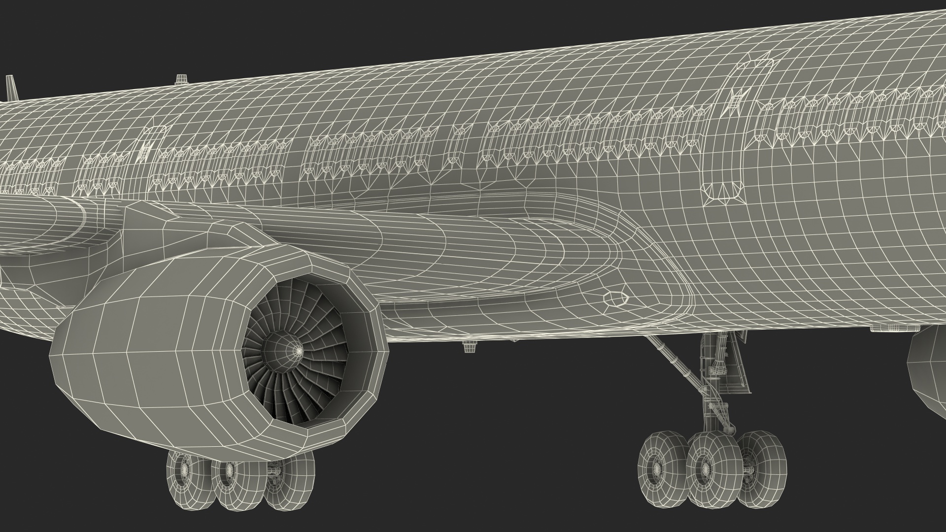 Tupolev Tu-214 Jet Airliner Rigged 3D model