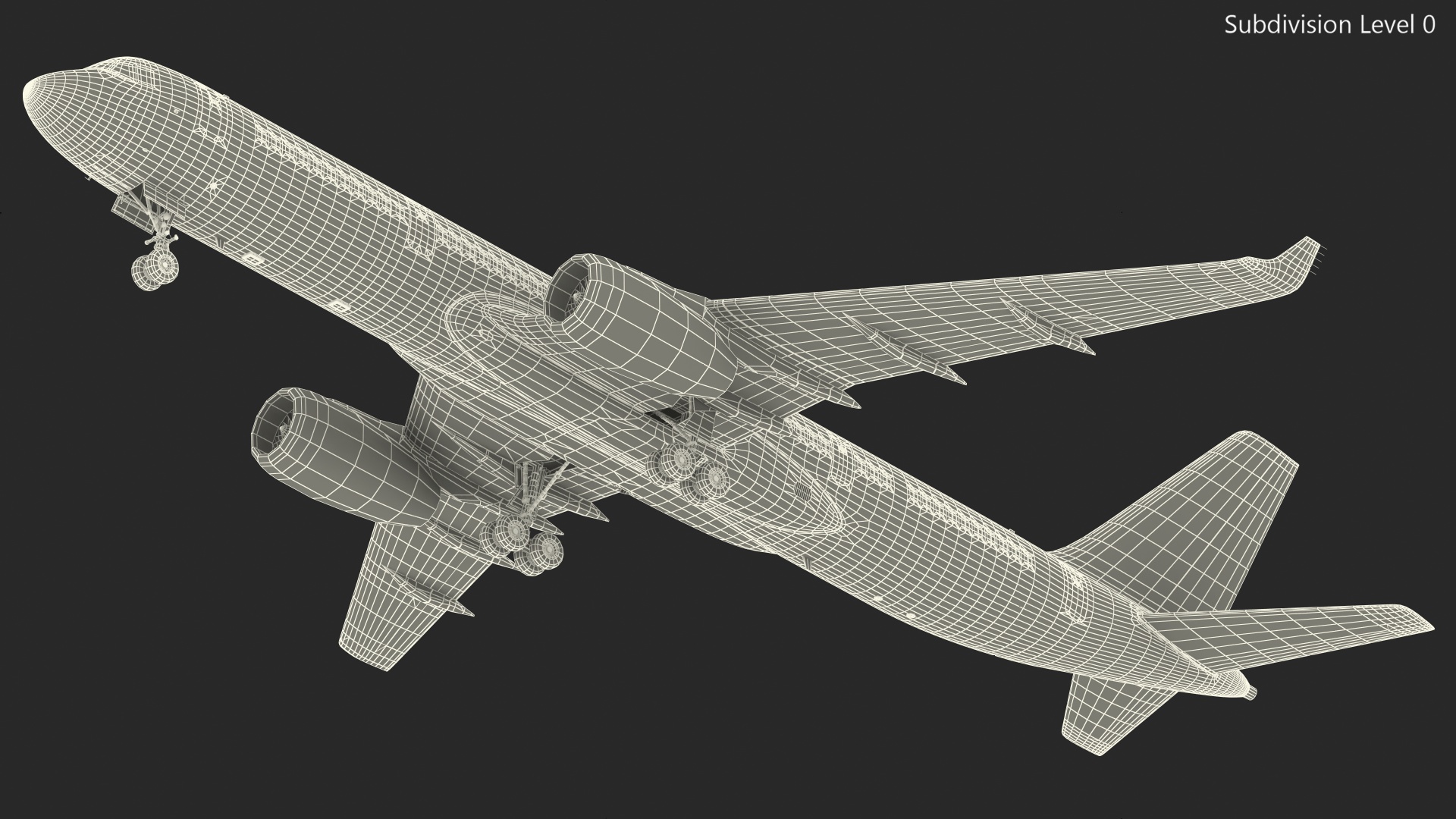 Tupolev Tu-214 Jet Airliner Rigged 3D model