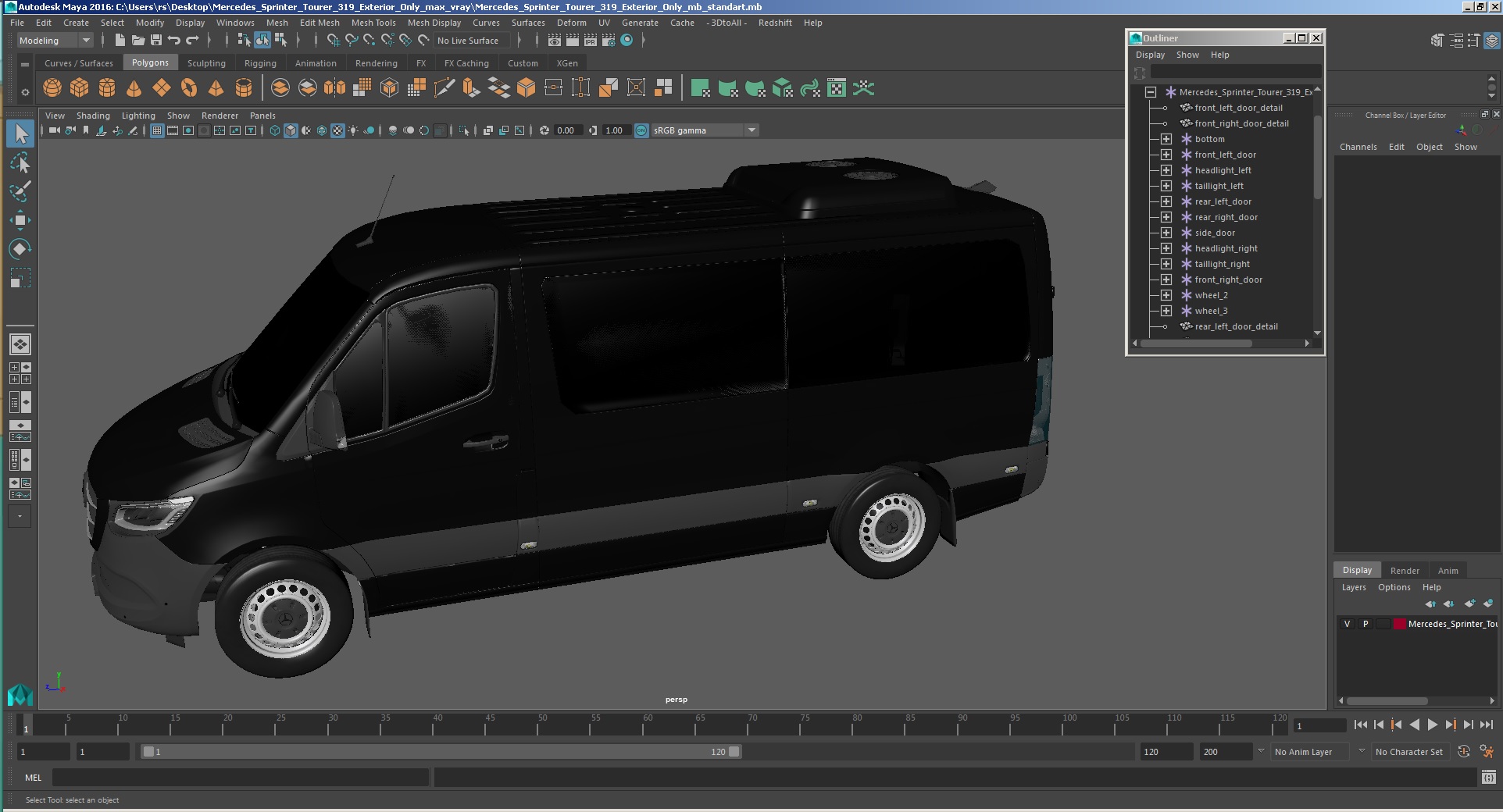 Mercedes Sprinter Tourer 319 Exterior Only 3D