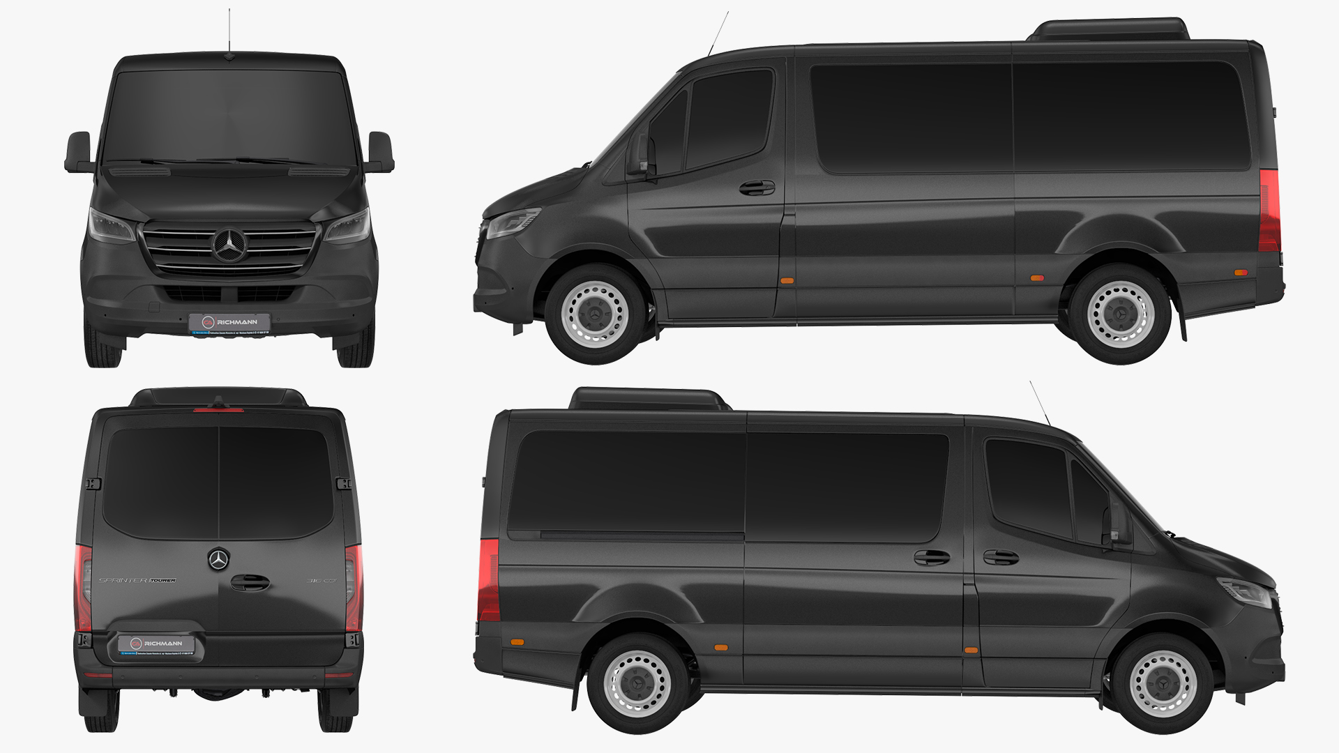 Mercedes Sprinter Tourer 319 Exterior Only 3D