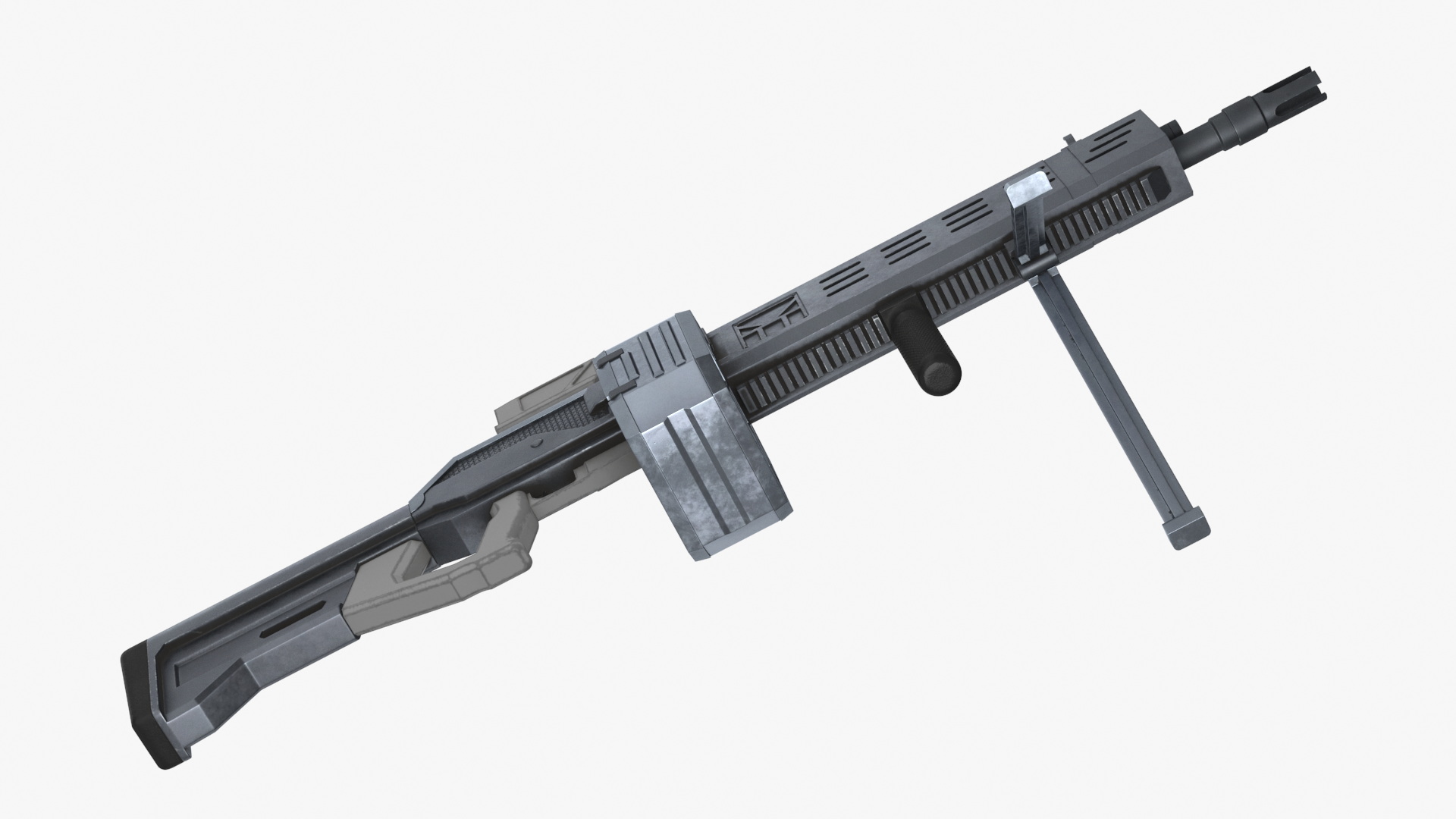 Futuristic Machine Gun 3D