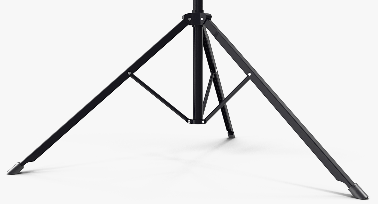 Portable Tripod Projection Screen Black 3D model