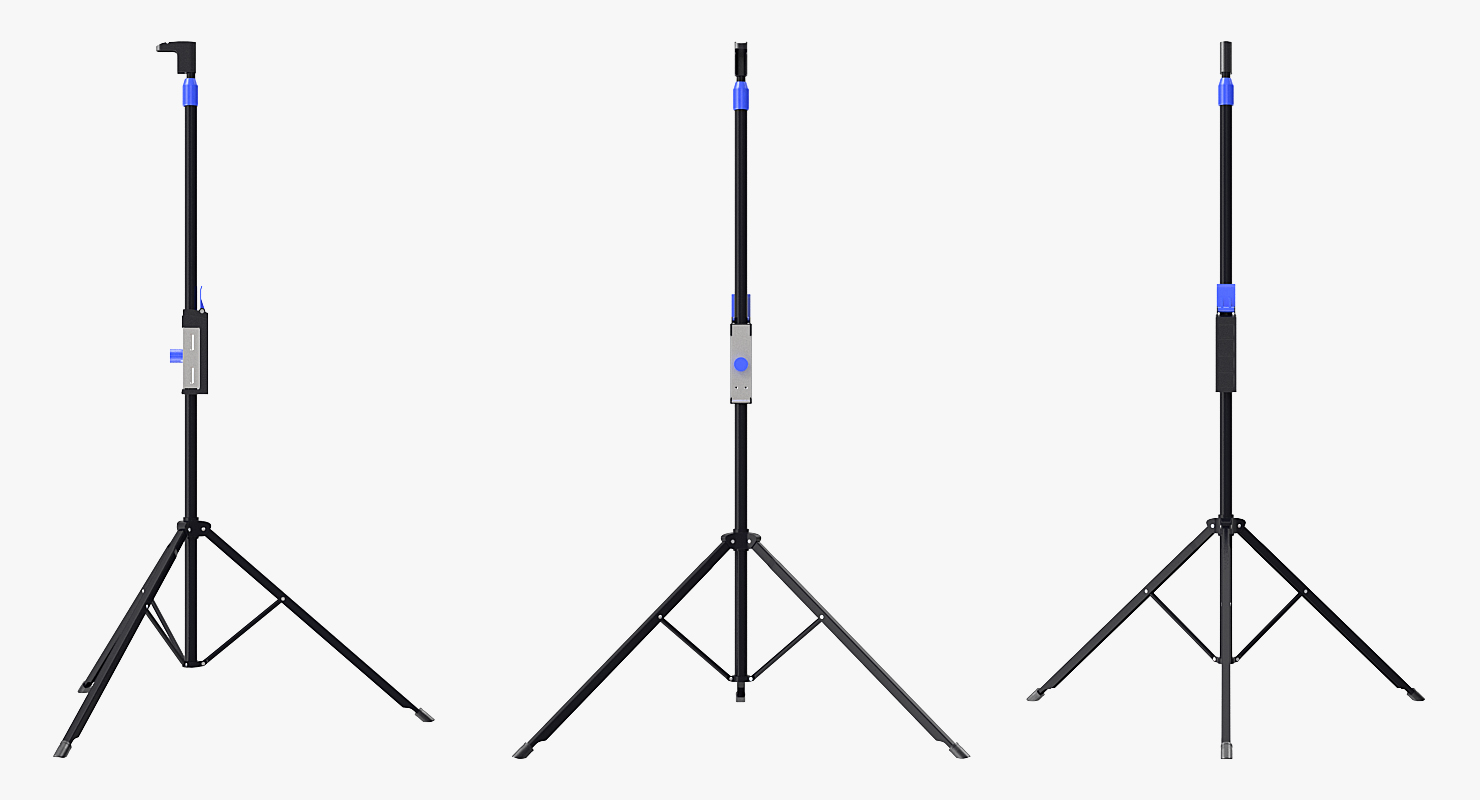 Portable Tripod Projection Screen Black 3D model