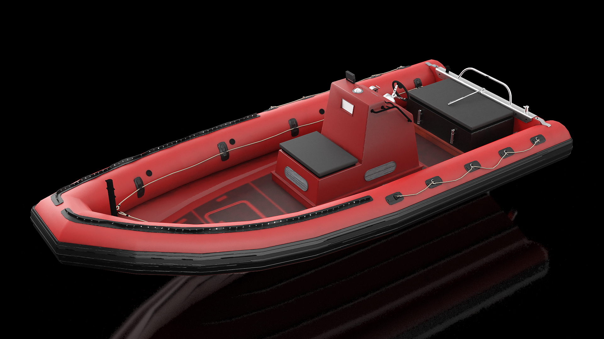 Inflatable Rescue Boat 3D