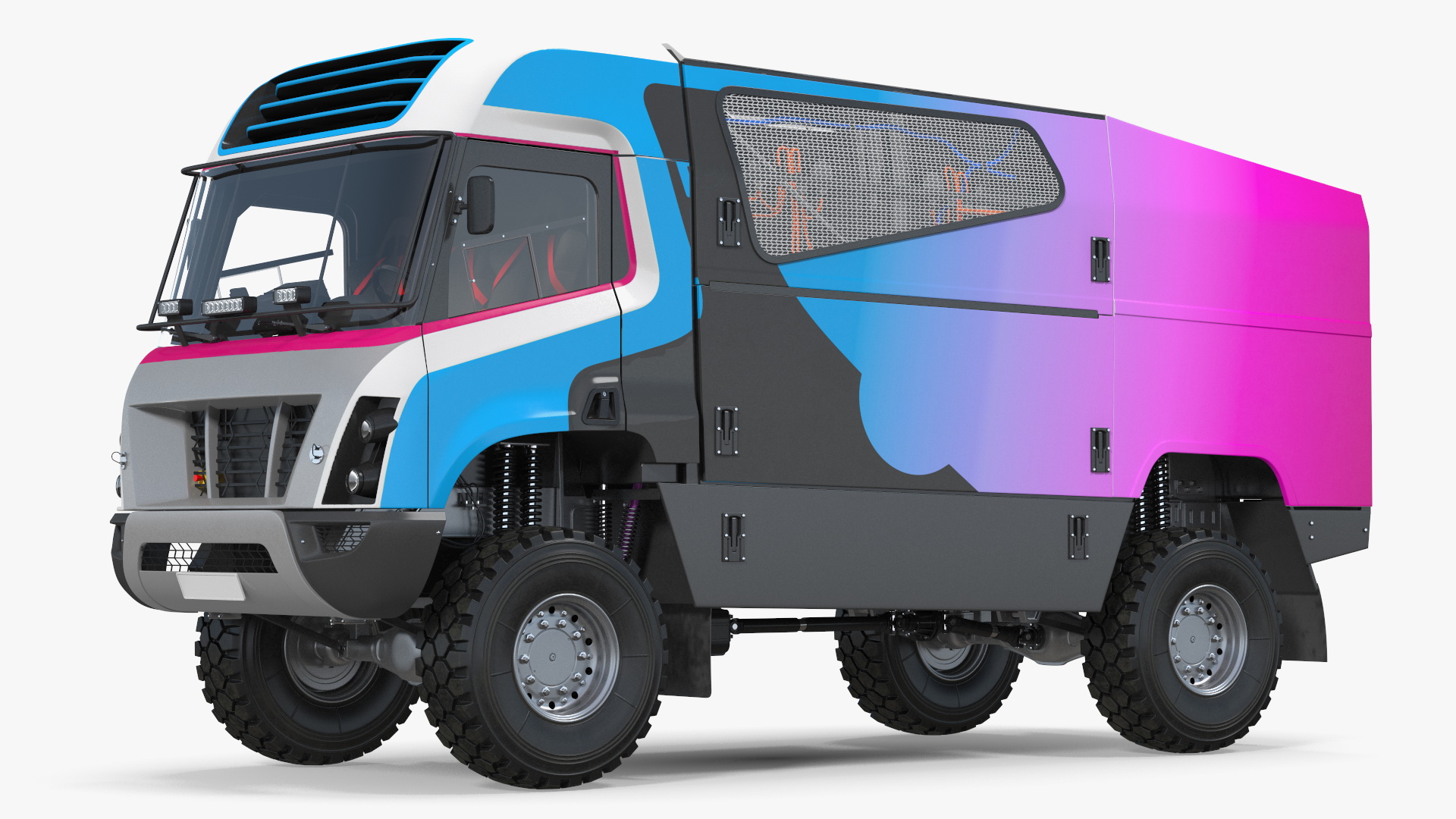 Hydrogen Powered Racing Truck 3D model