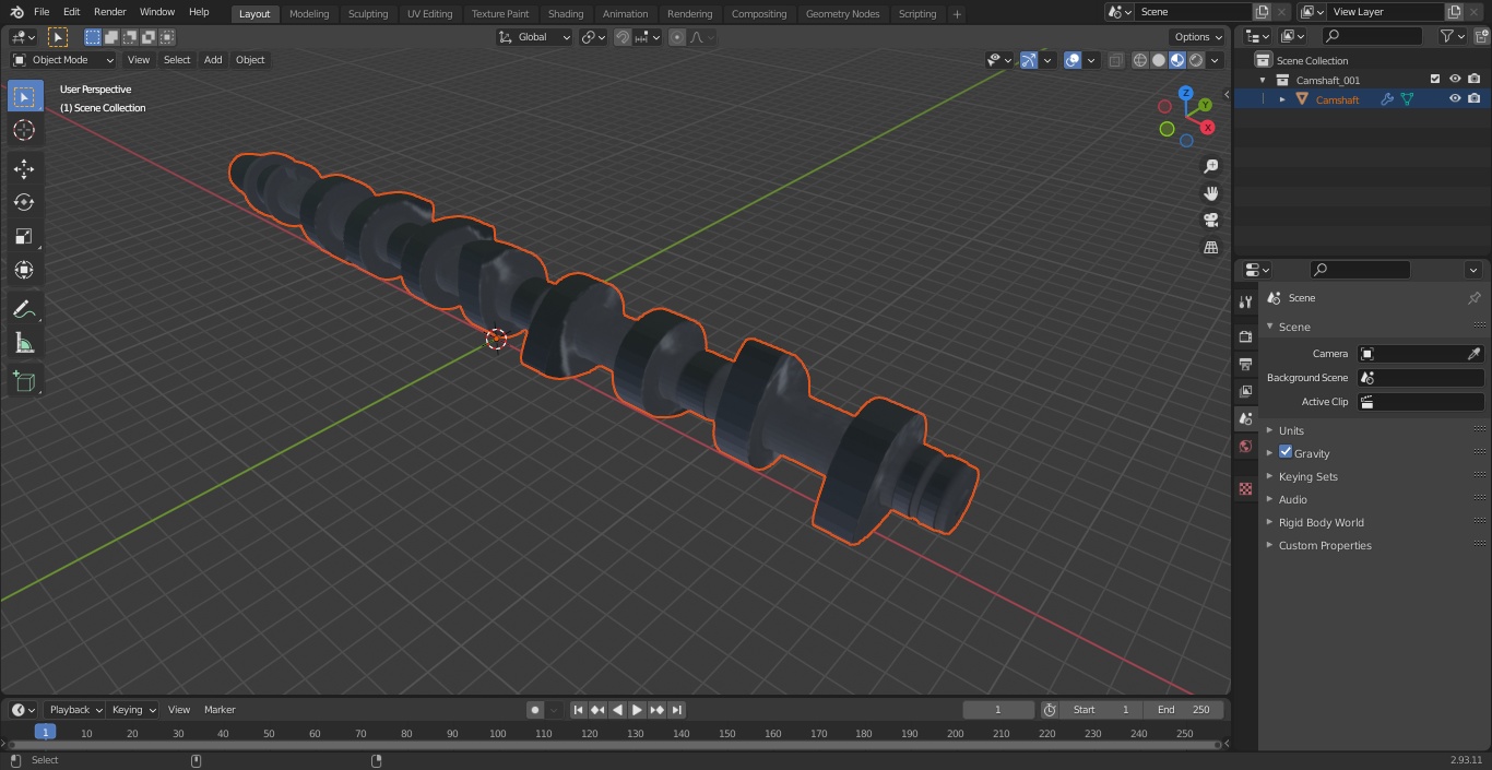 3D model Camshaft