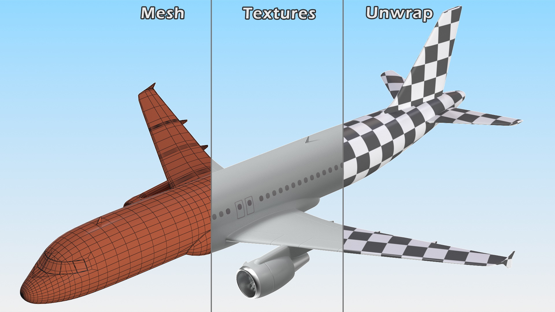 Jet Airliner Scale Model 3D model