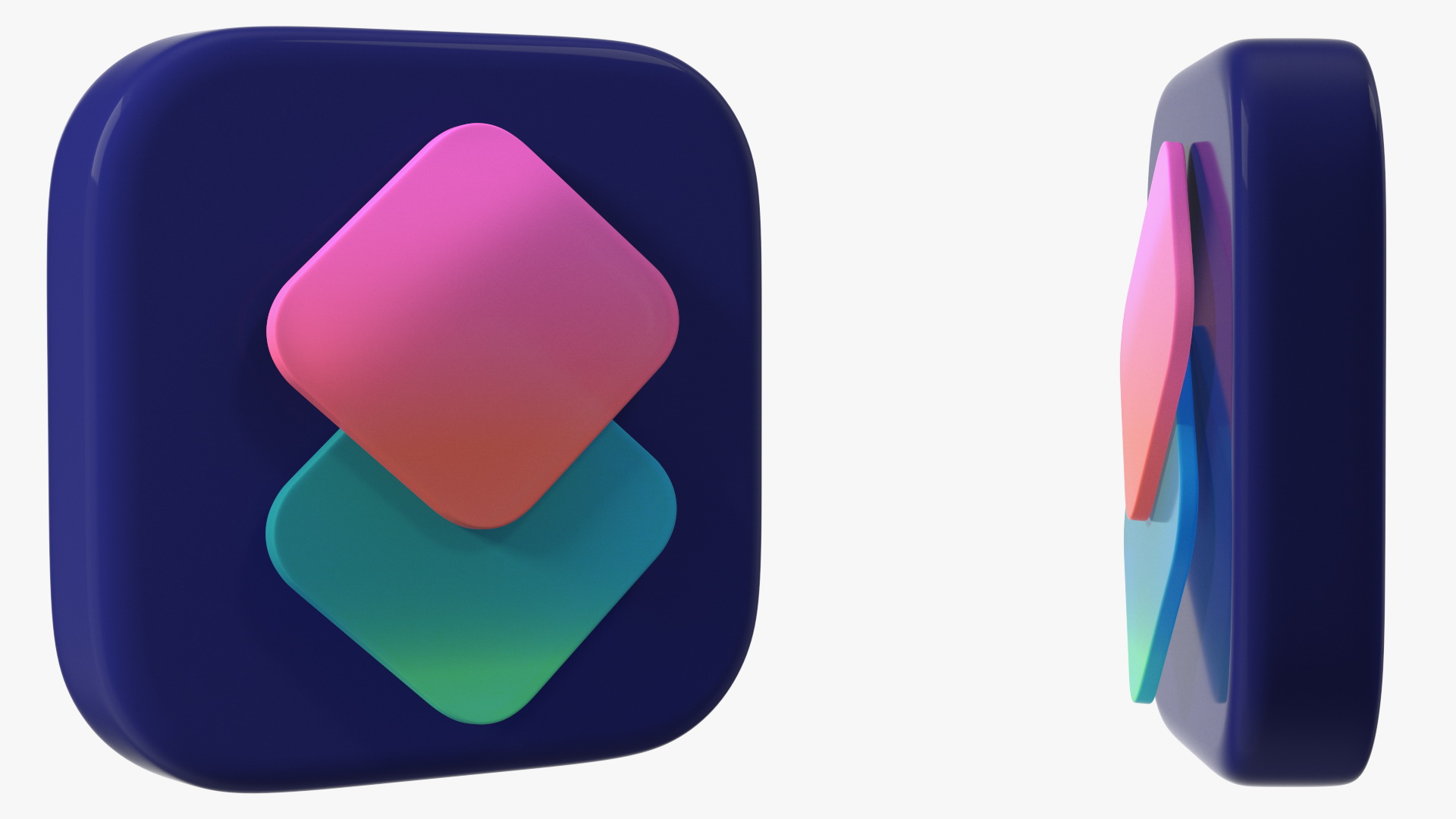 3D model iPhone iOS Shortcuts Icon