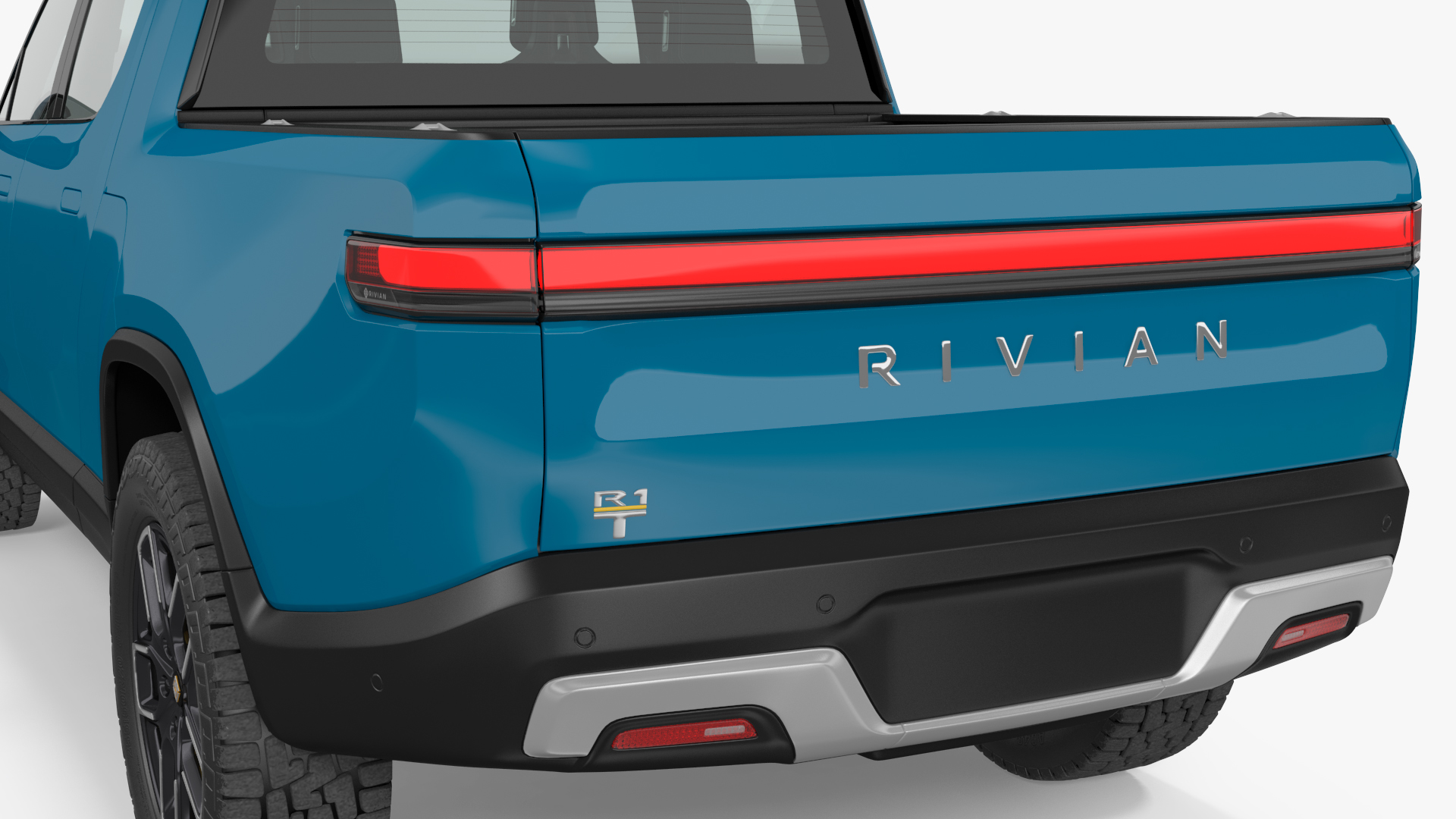 3D 2023 Rivian R1T EV Pickup Truck Blue