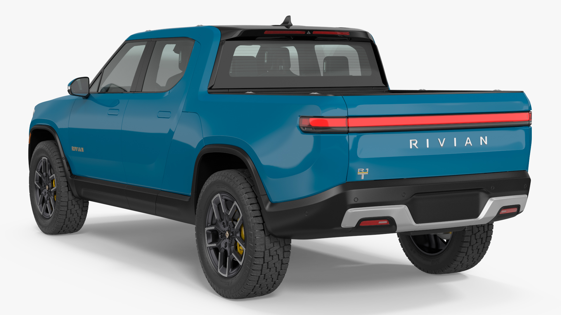 3D 2023 Rivian R1T EV Pickup Truck Blue