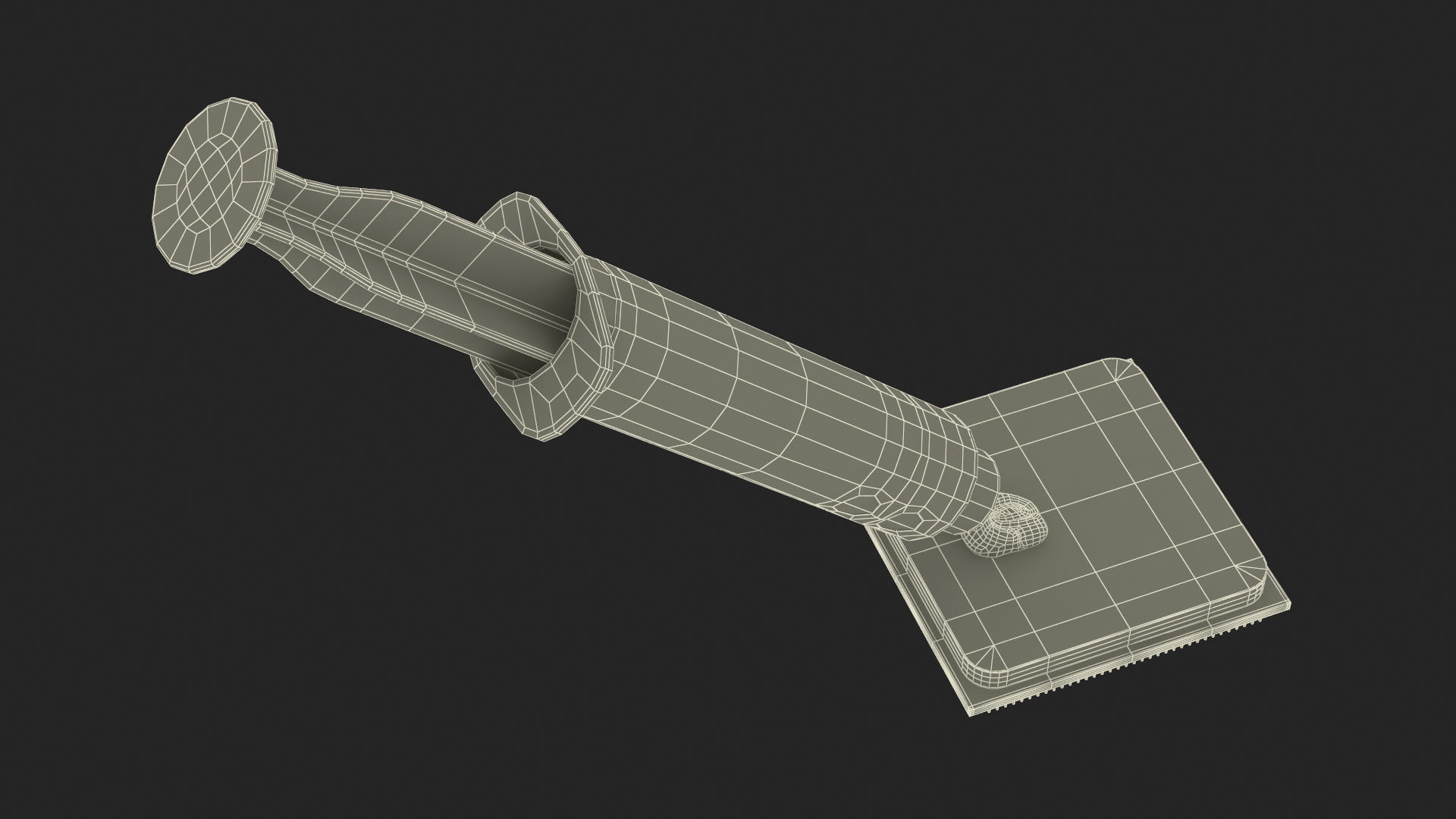 3D Thermal Paste Syringe on CPU model