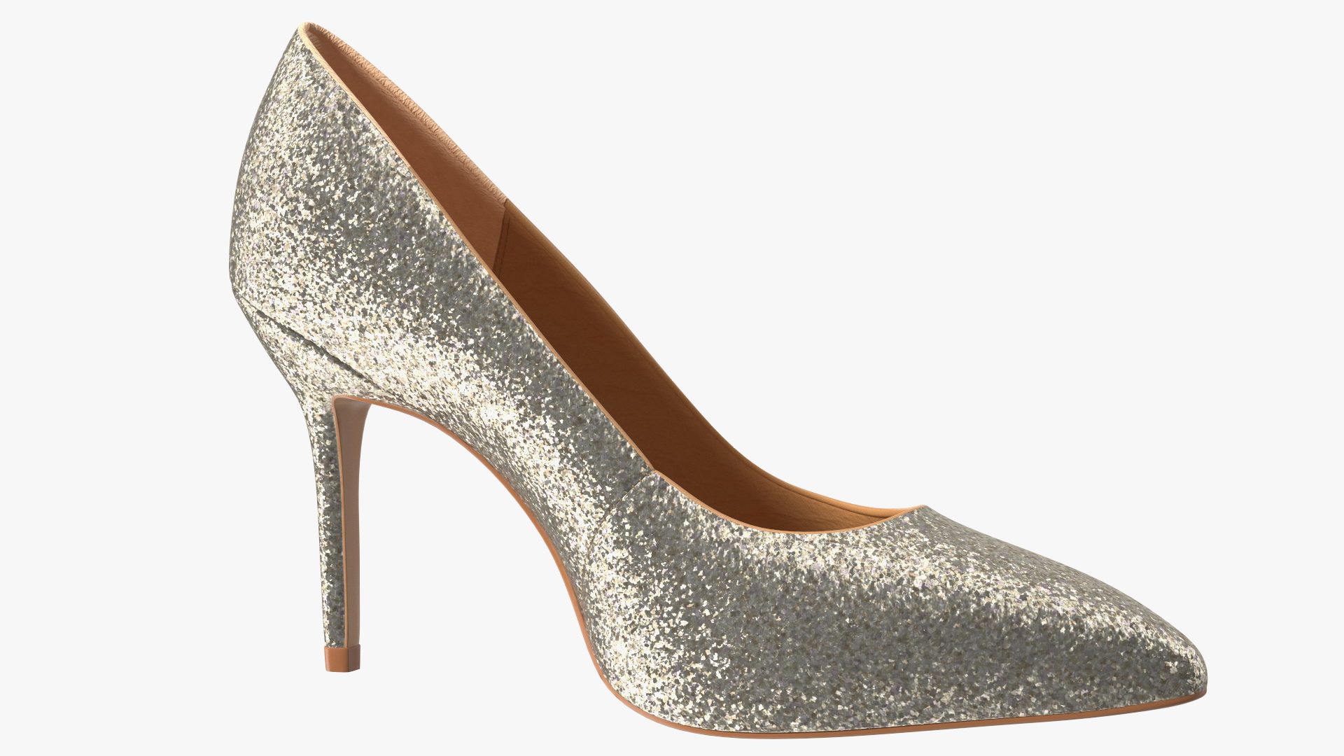 Katy Perry Gold Chunky Glitter Sissy Pumps 3D