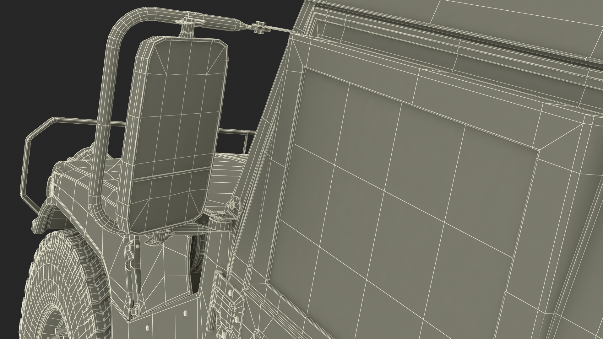 3D model Military Humvee with Mounted Machine Gun