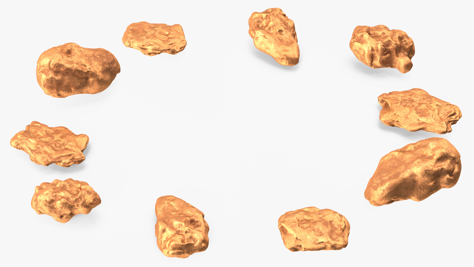 3D model Metallic Copper Small Minerals