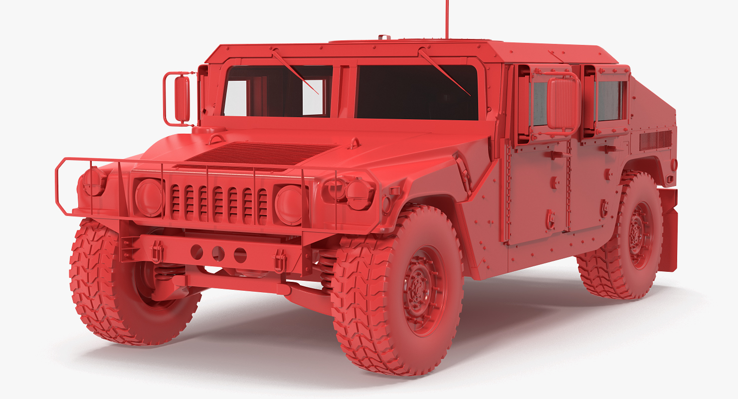 3D Humvee M1151 Simple Interior Camo model