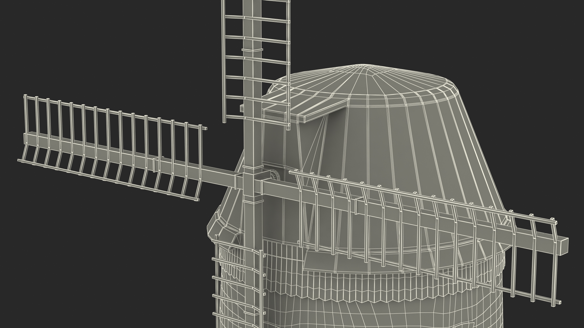 3D model Windmill Rigged