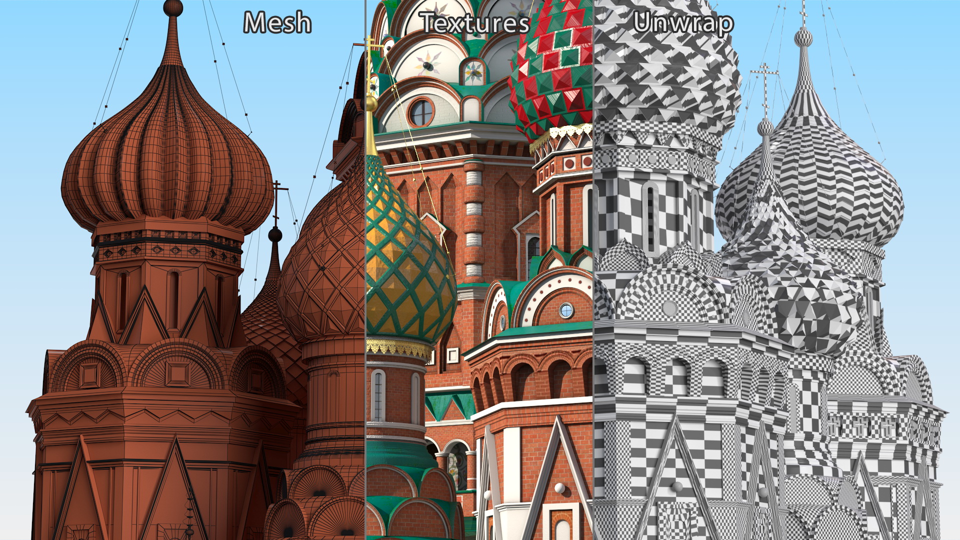 Saint Basils Cathedral Moscow 3D model