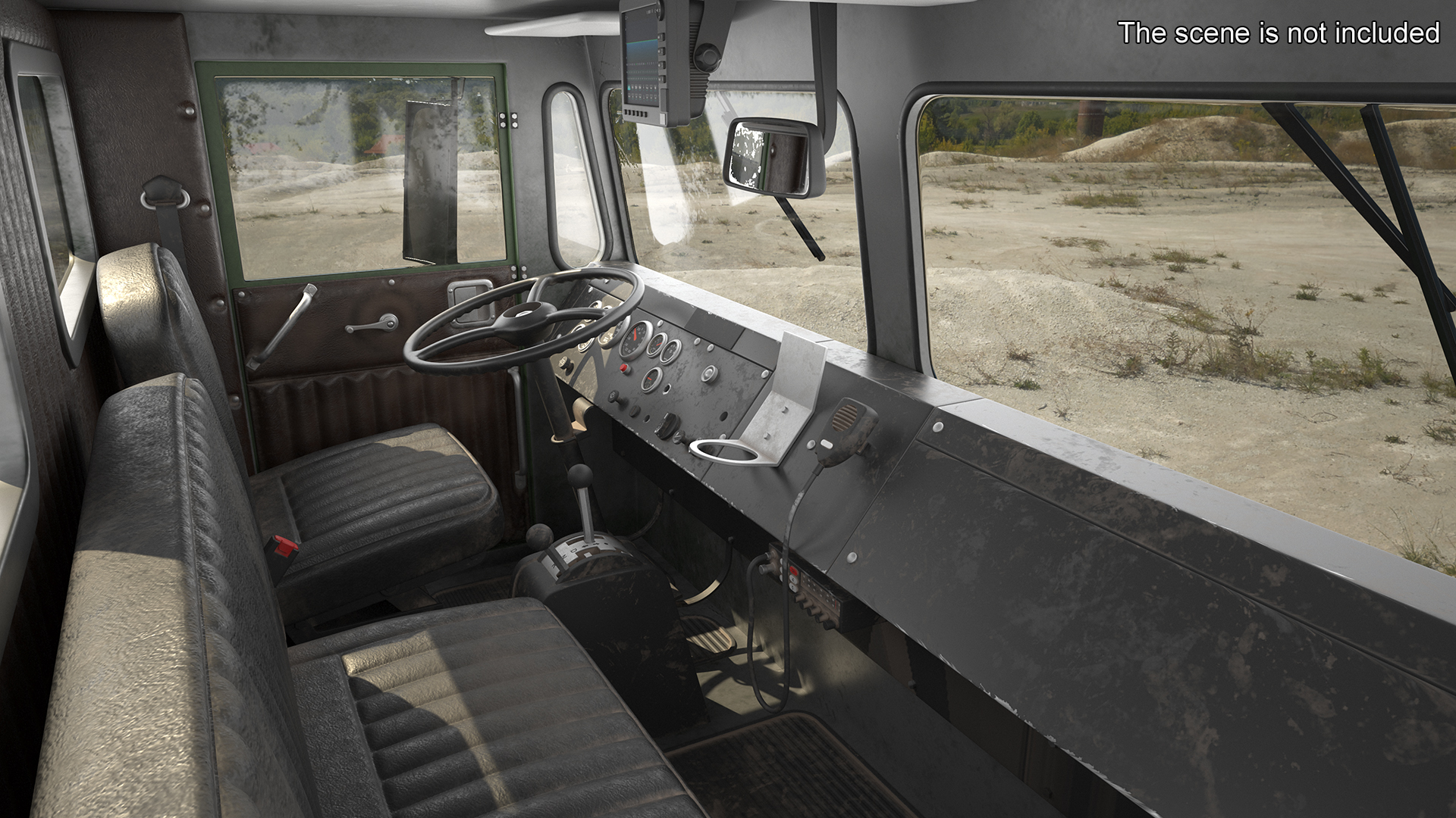 All-terrain Passenger Truck Rigged 3D model