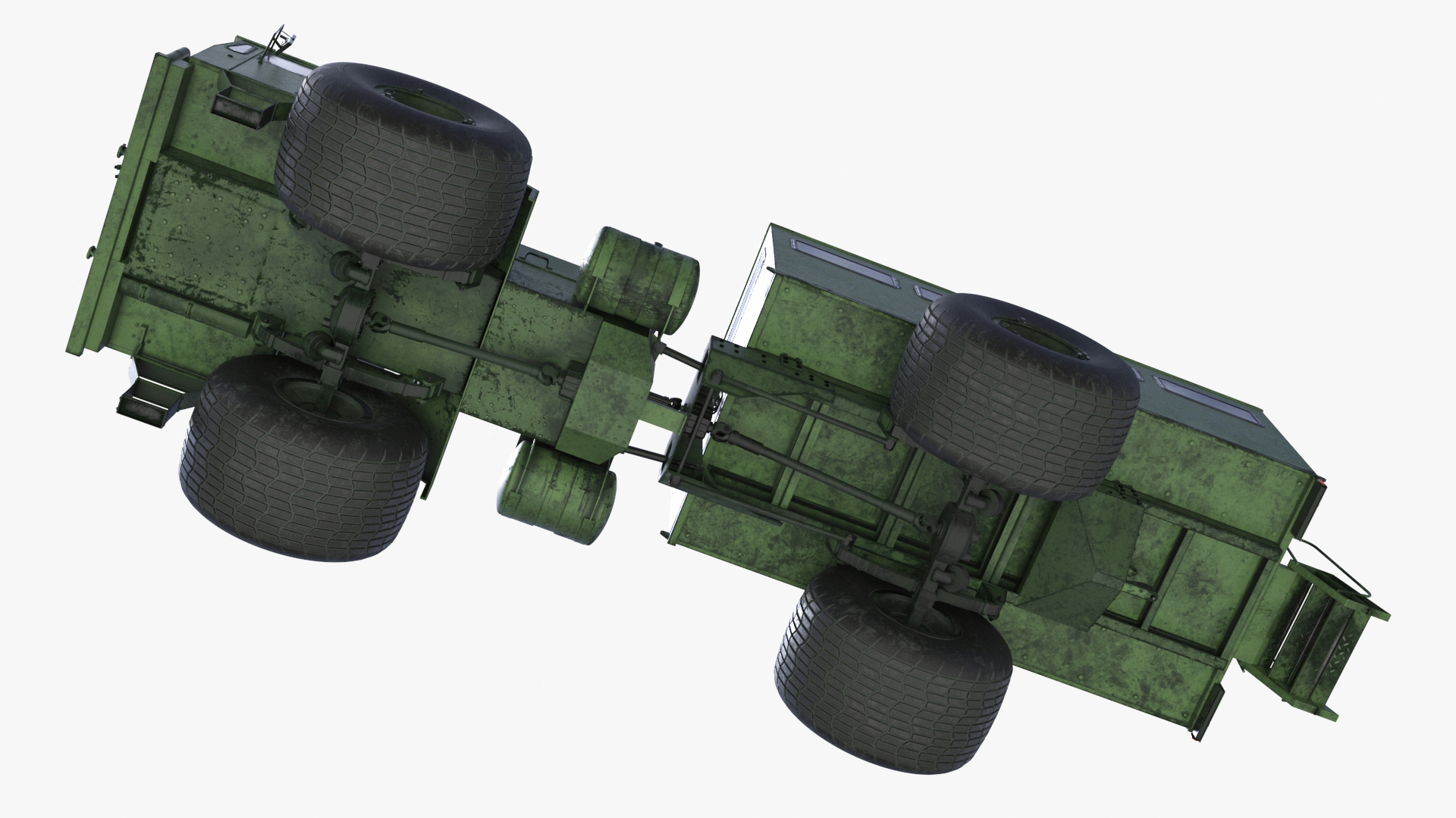 All-terrain Passenger Truck Rigged 3D model