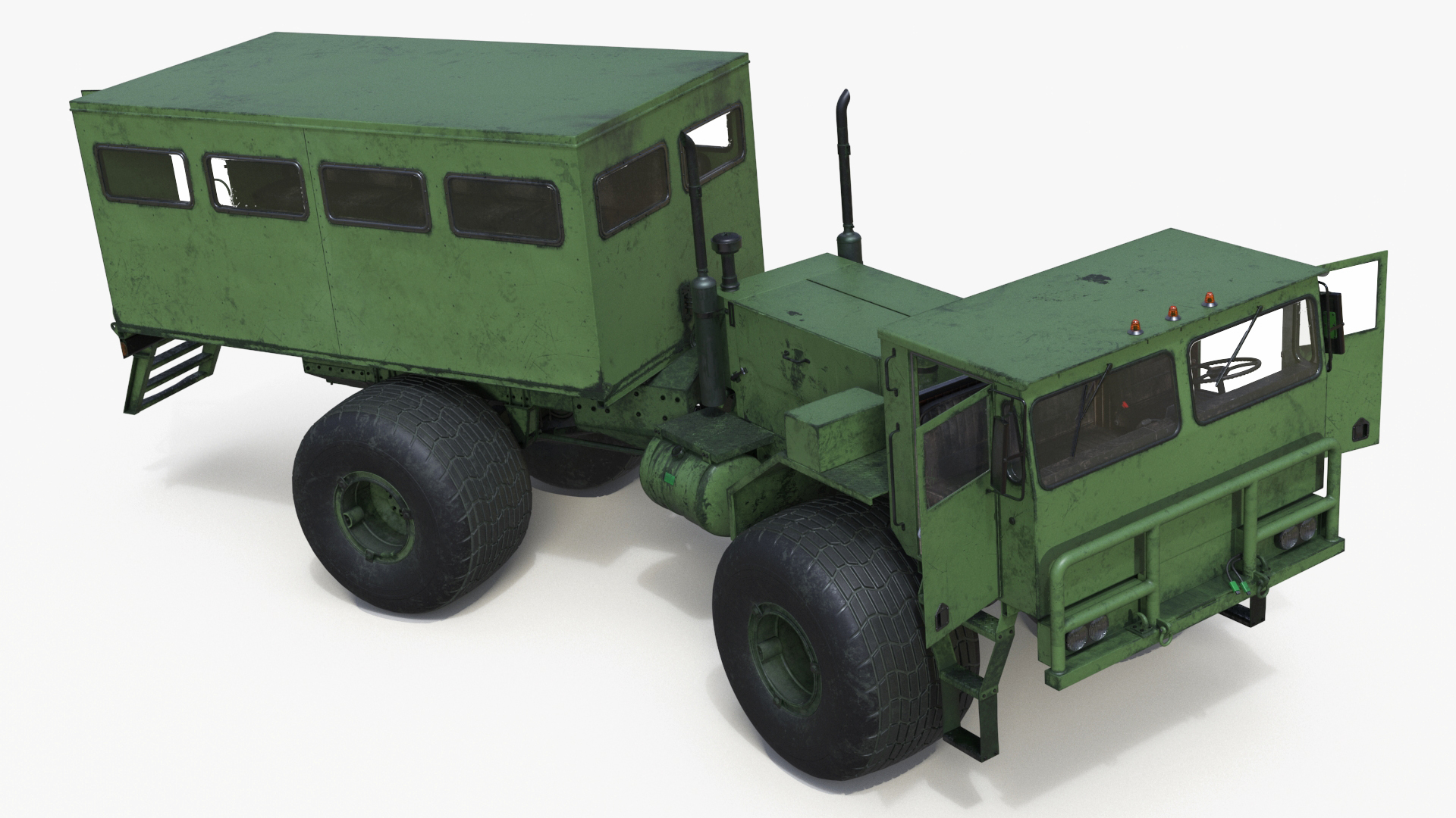 All-terrain Passenger Truck Rigged 3D model