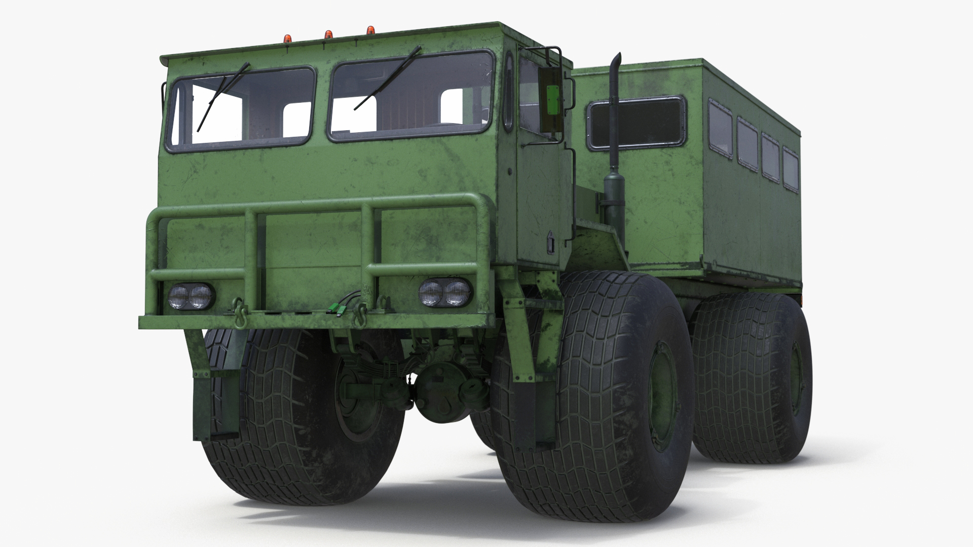 All-terrain Passenger Truck Rigged 3D model