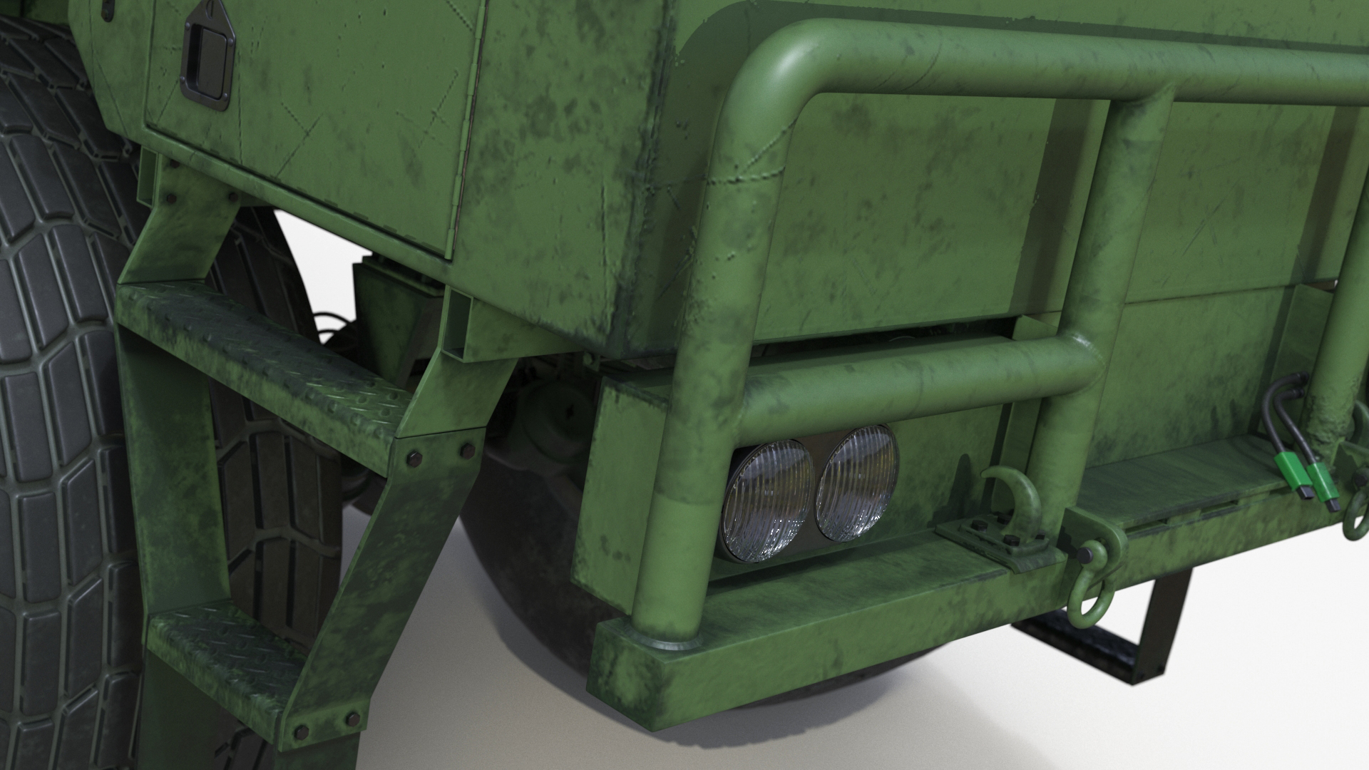 All-terrain Passenger Truck Rigged 3D model