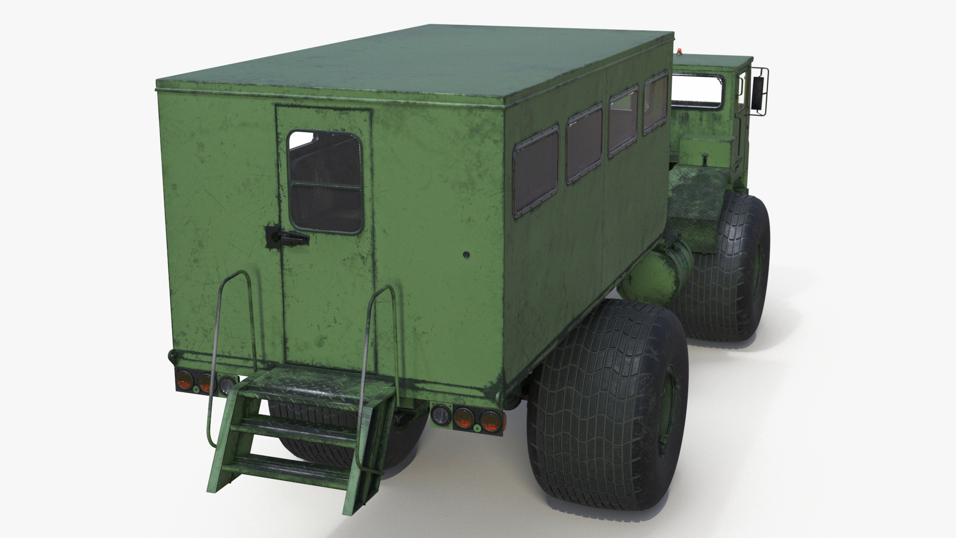 All-terrain Passenger Truck Rigged 3D model