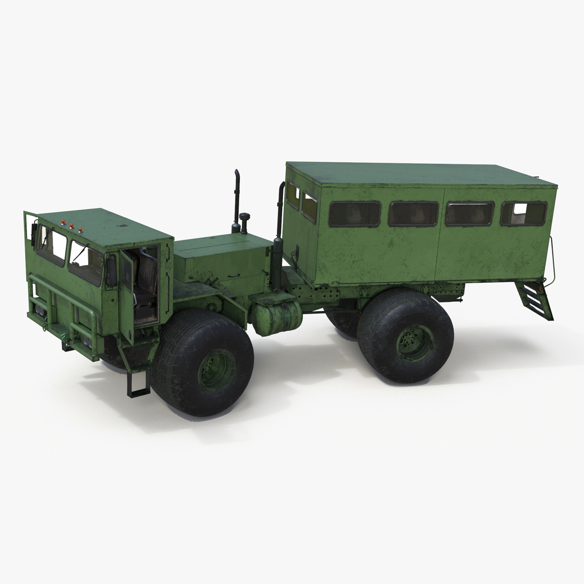 All-terrain Passenger Truck Rigged 3D model