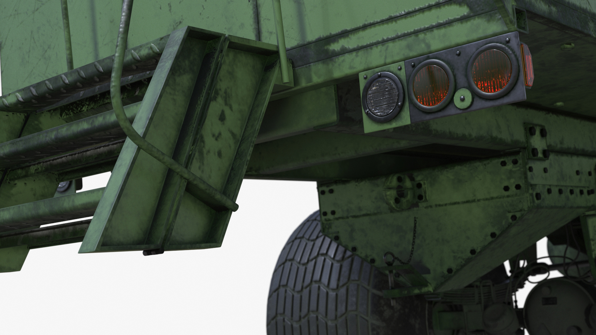 All-terrain Passenger Truck Rigged 3D model