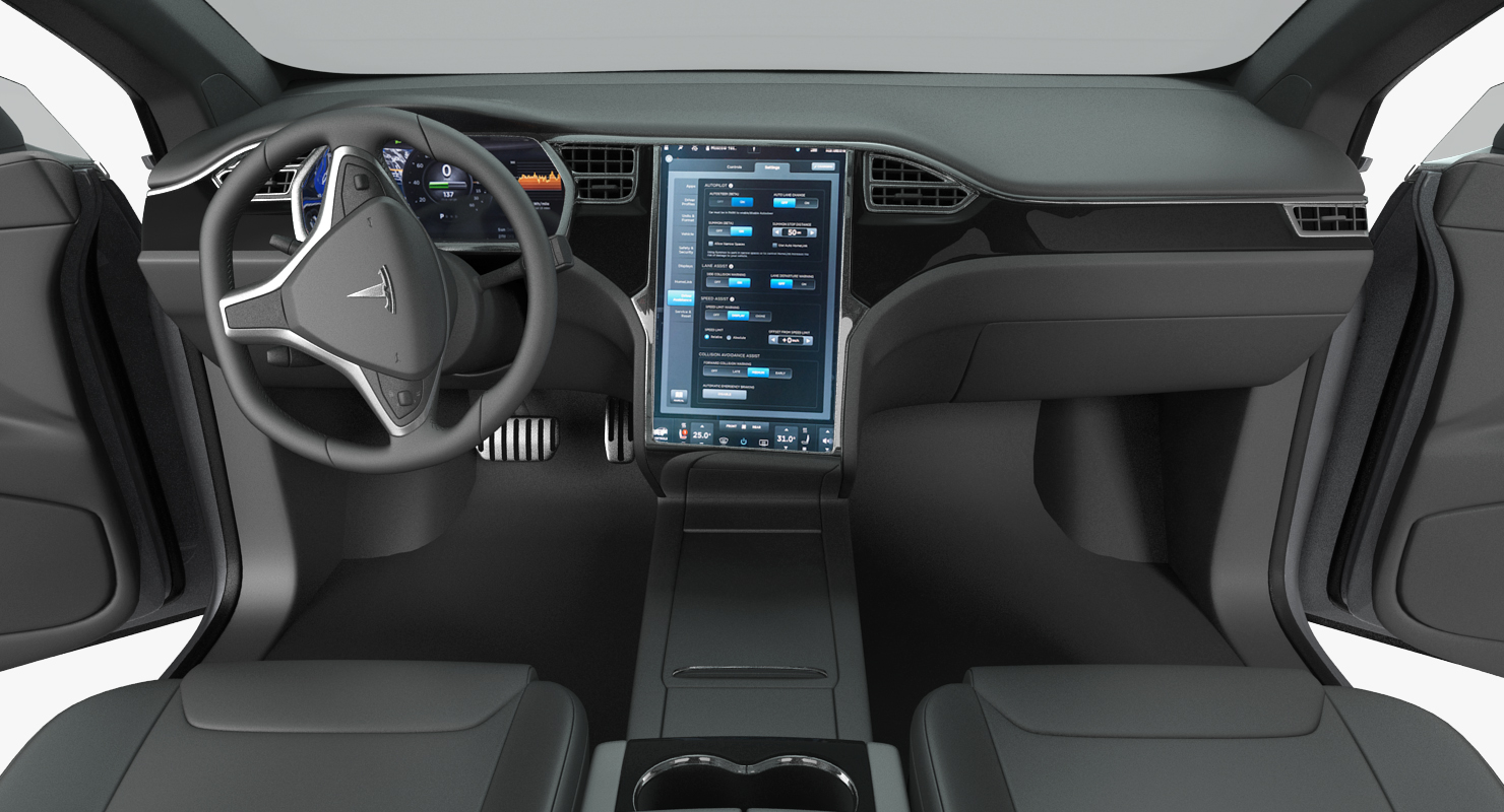 3D Tesla Model X P90D 2017 model