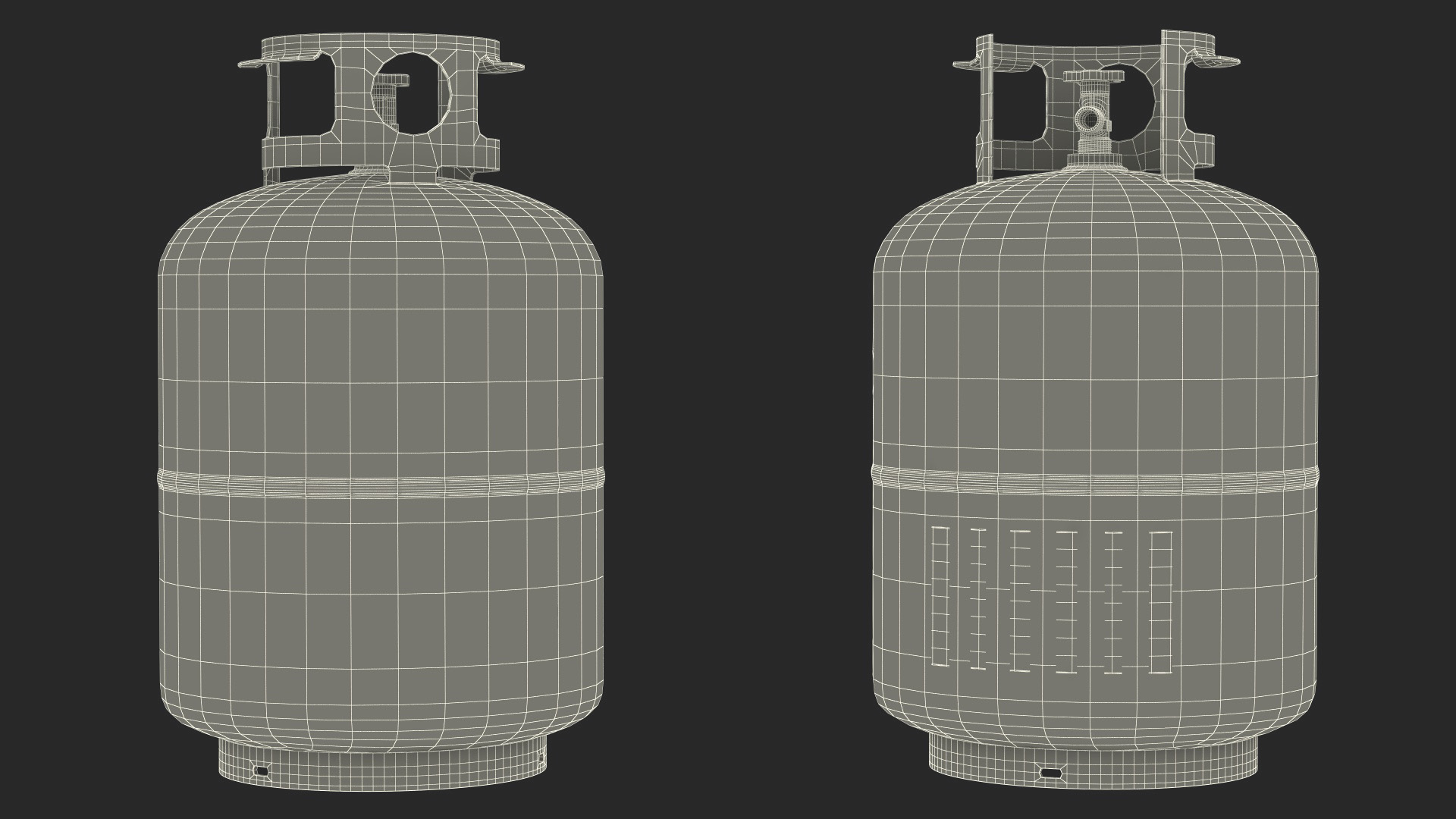 3D model Propane Gas Cylinder Tank