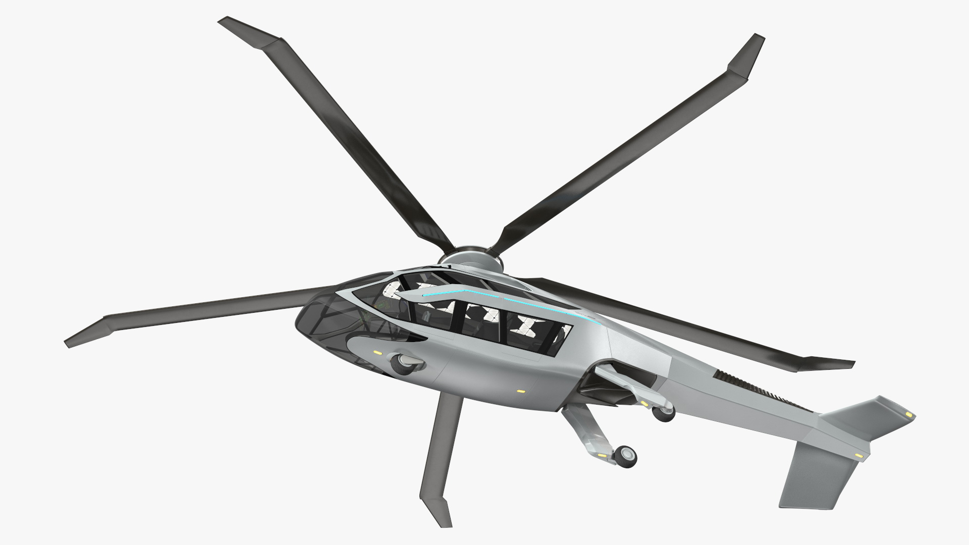 Futuristic Helicopter Concept 3D model