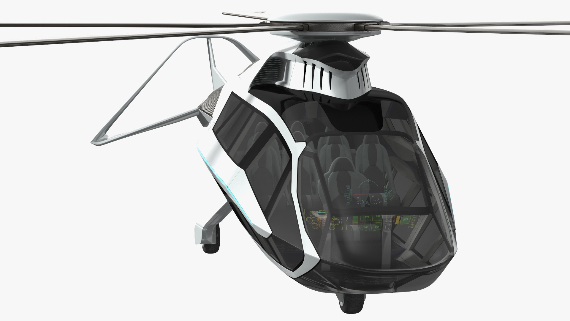 Futuristic Helicopter Concept 3D model