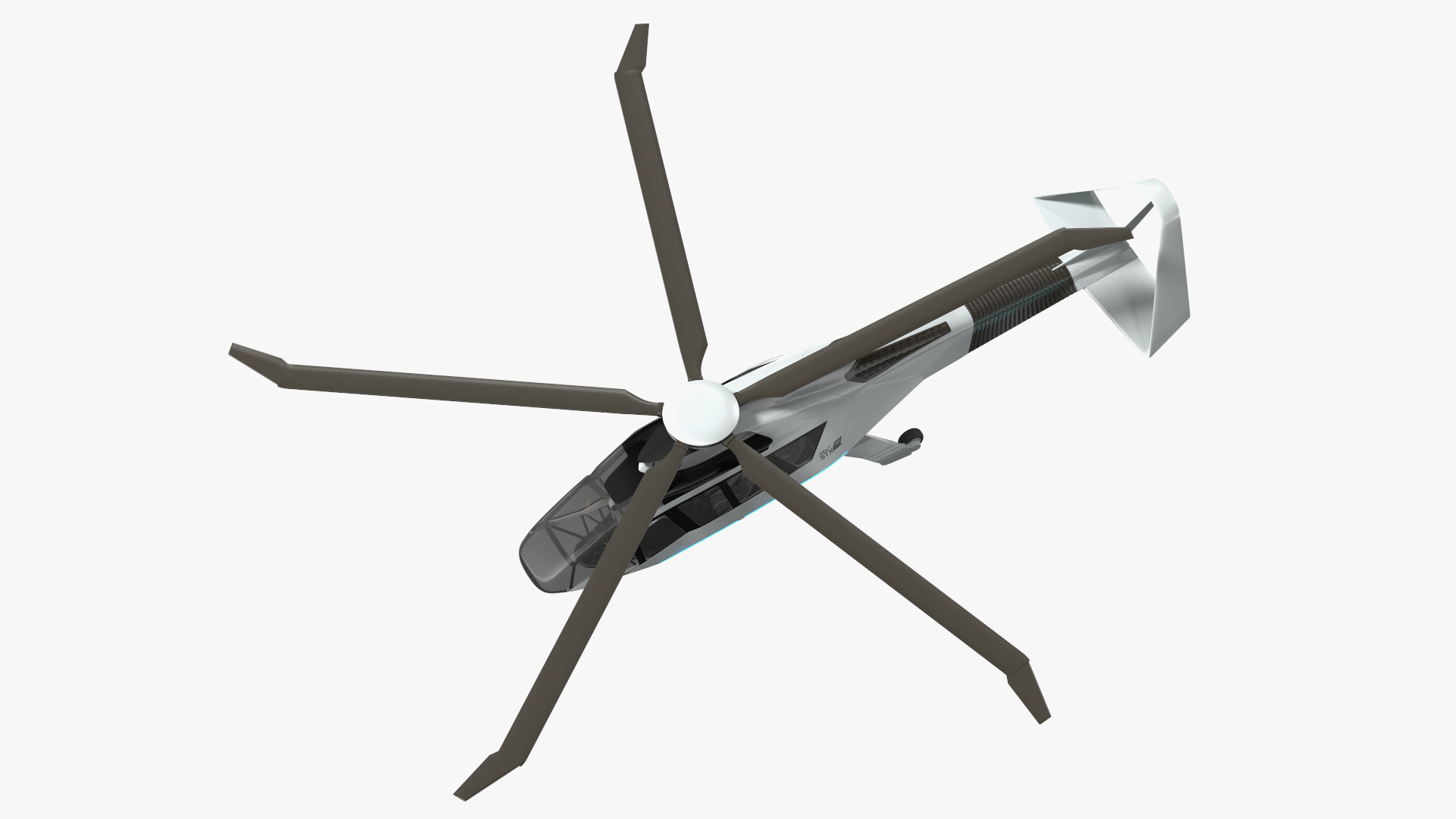 Futuristic Helicopter Concept 3D model