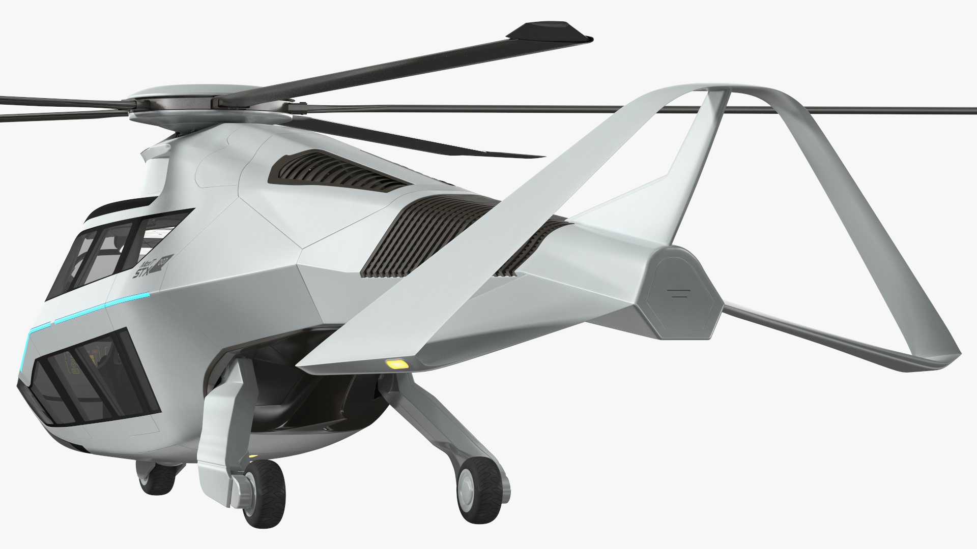 Futuristic Helicopter Concept 3D model