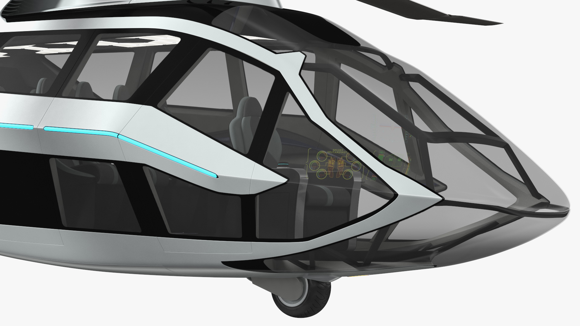 Futuristic Helicopter Concept 3D model