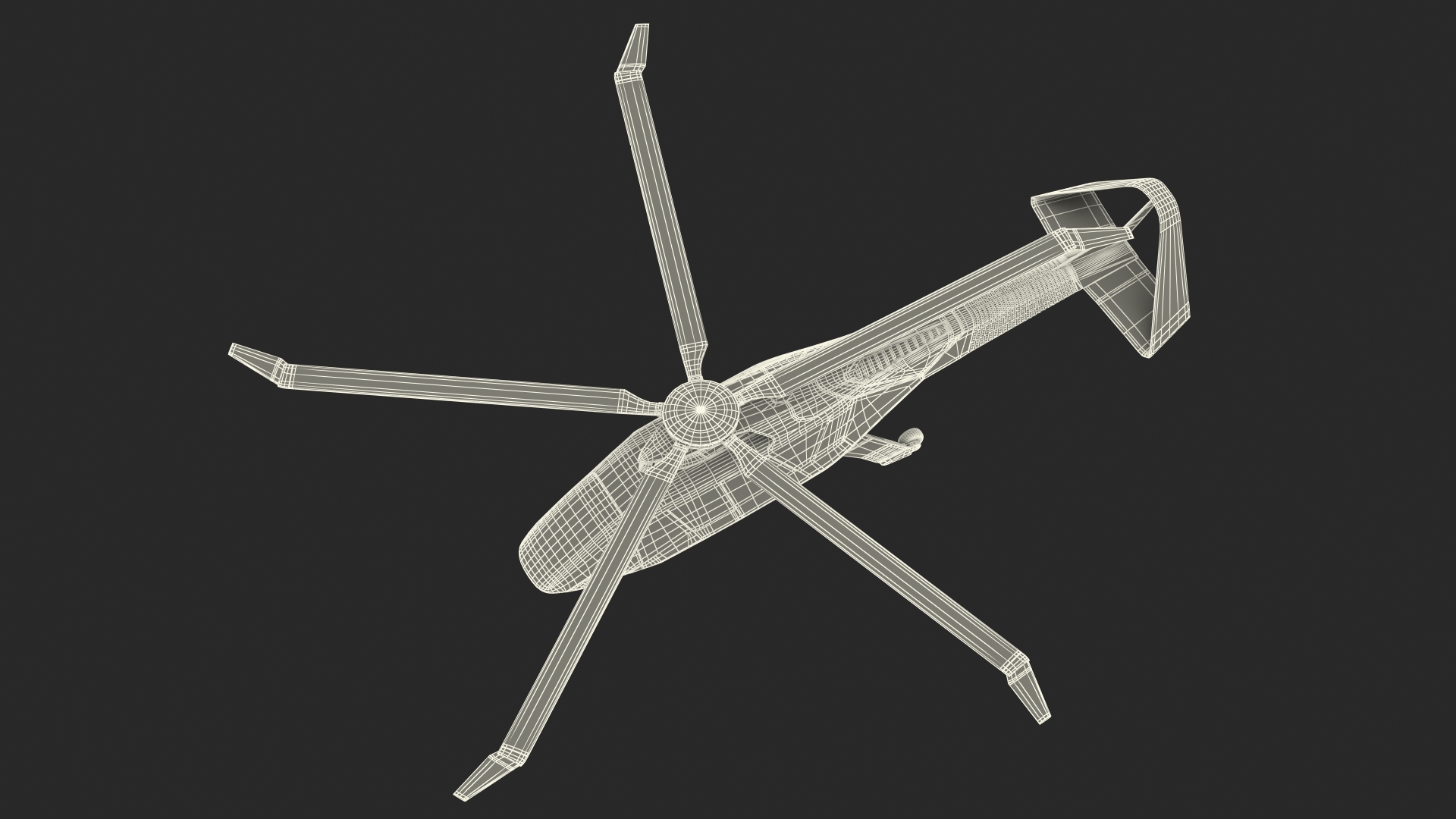 Futuristic Helicopter Concept 3D model