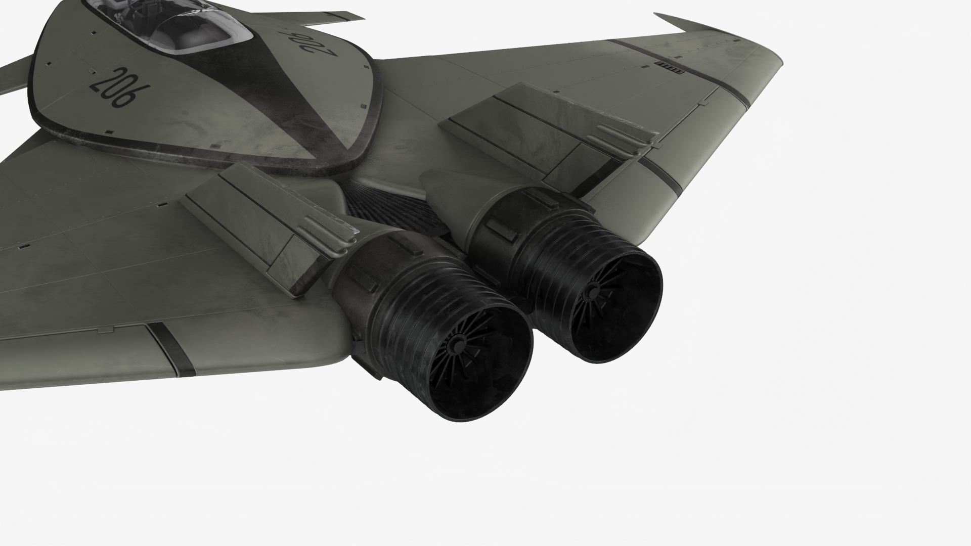 3D model Futuristic Stealth Fighter Aircraft