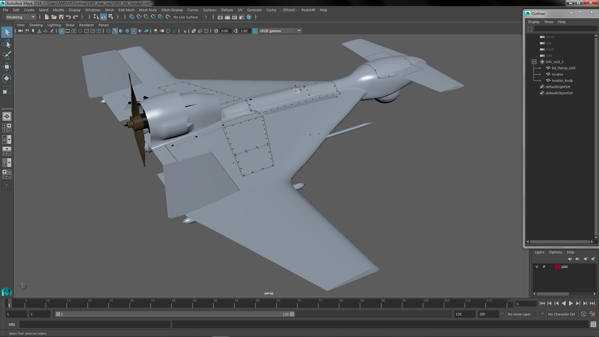 UAV 3D model