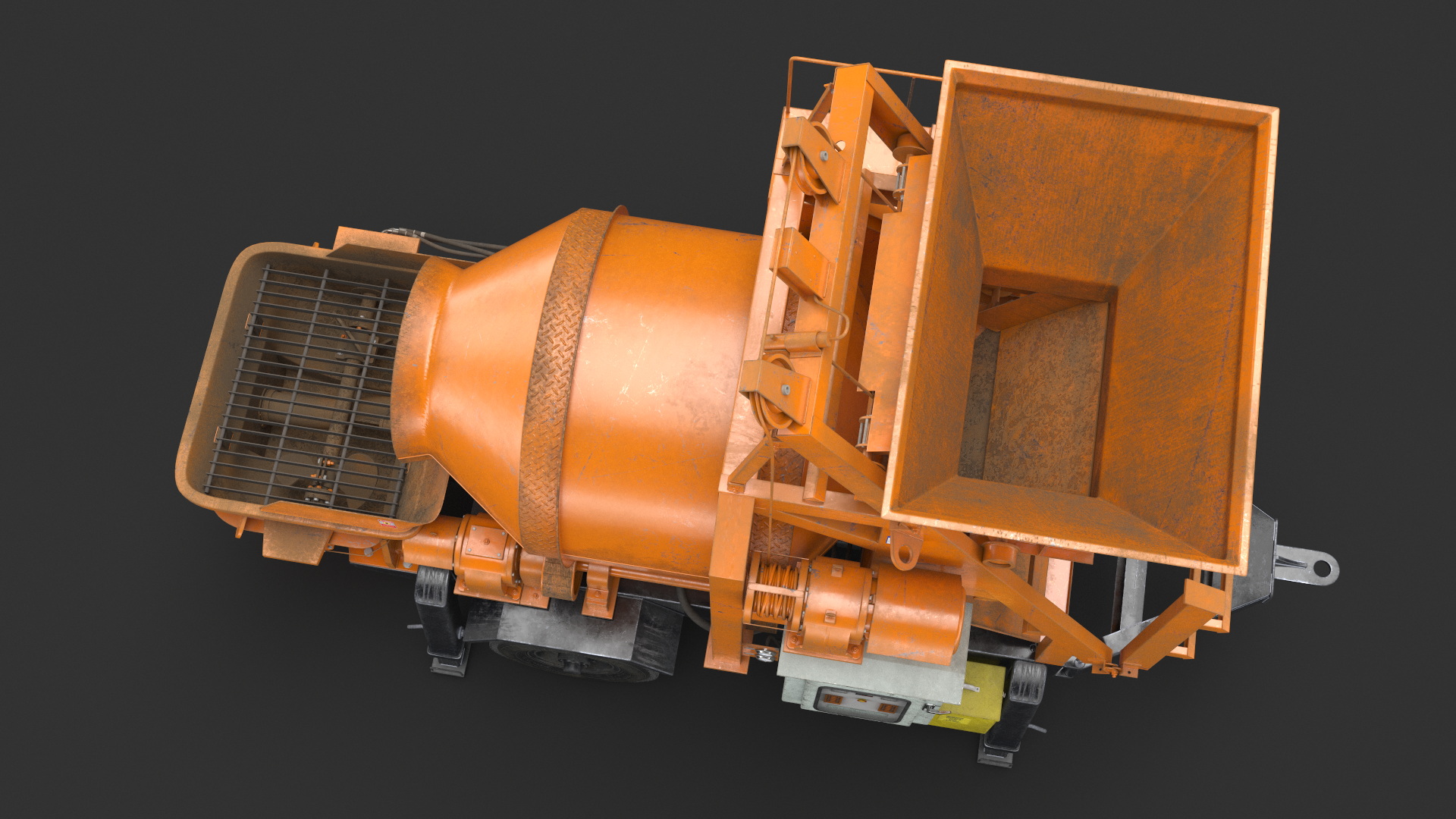 3D Concrete Mixer Pump JBT40 Dirty