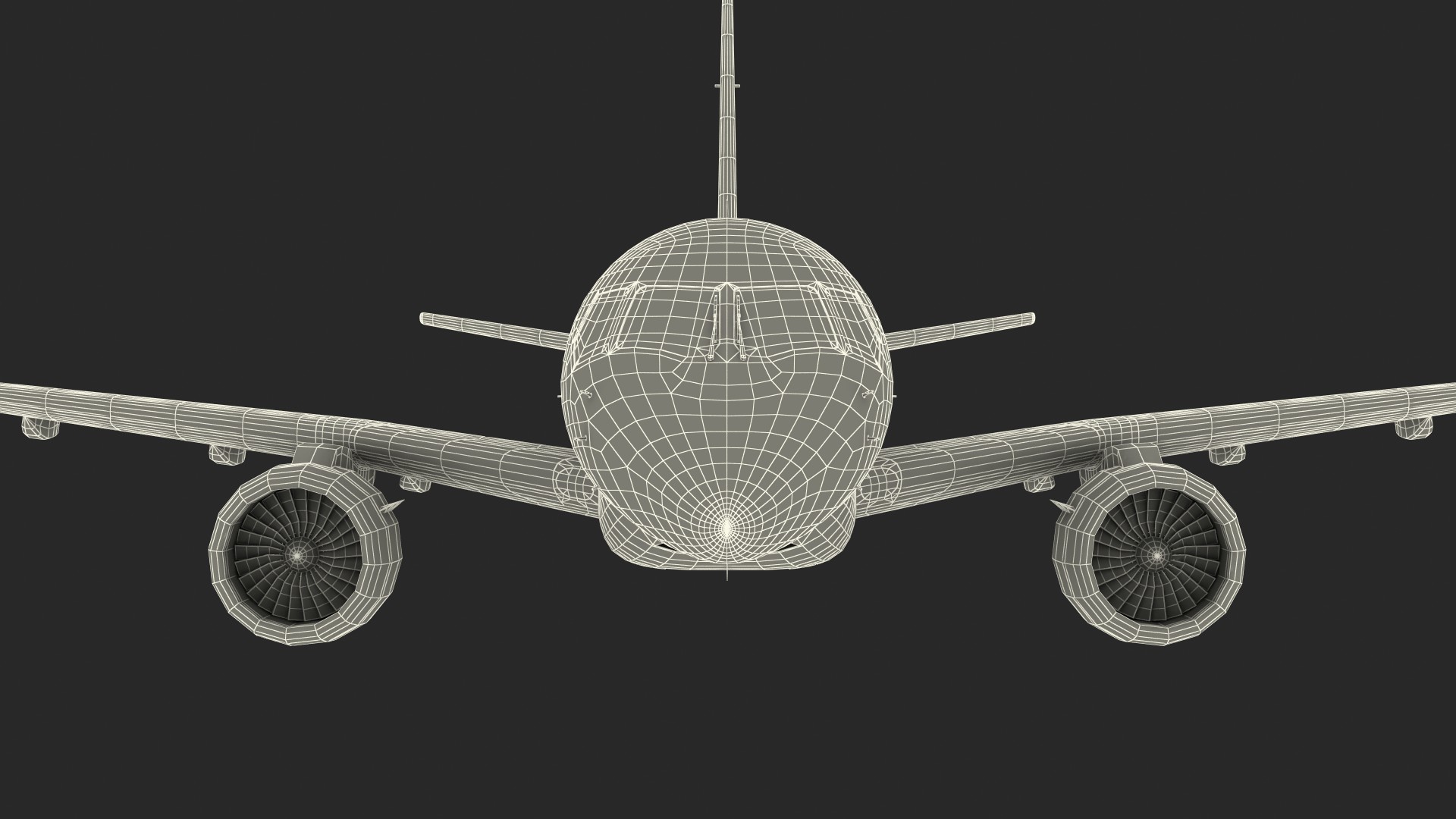 3D model Jet Airliner Retracted Landing Gear