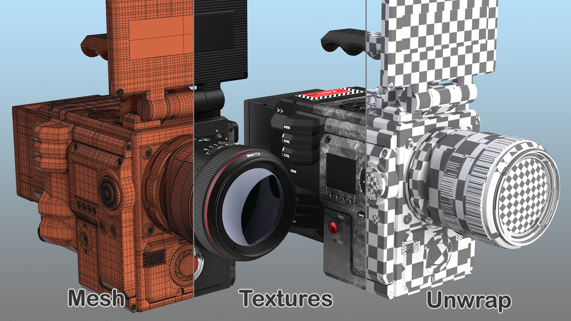 3D model Professional Camcorder Generic