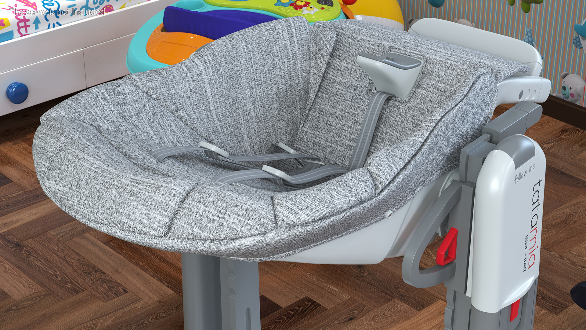 3D model High Chair Peg Perego Tatamia Horizontal Grey