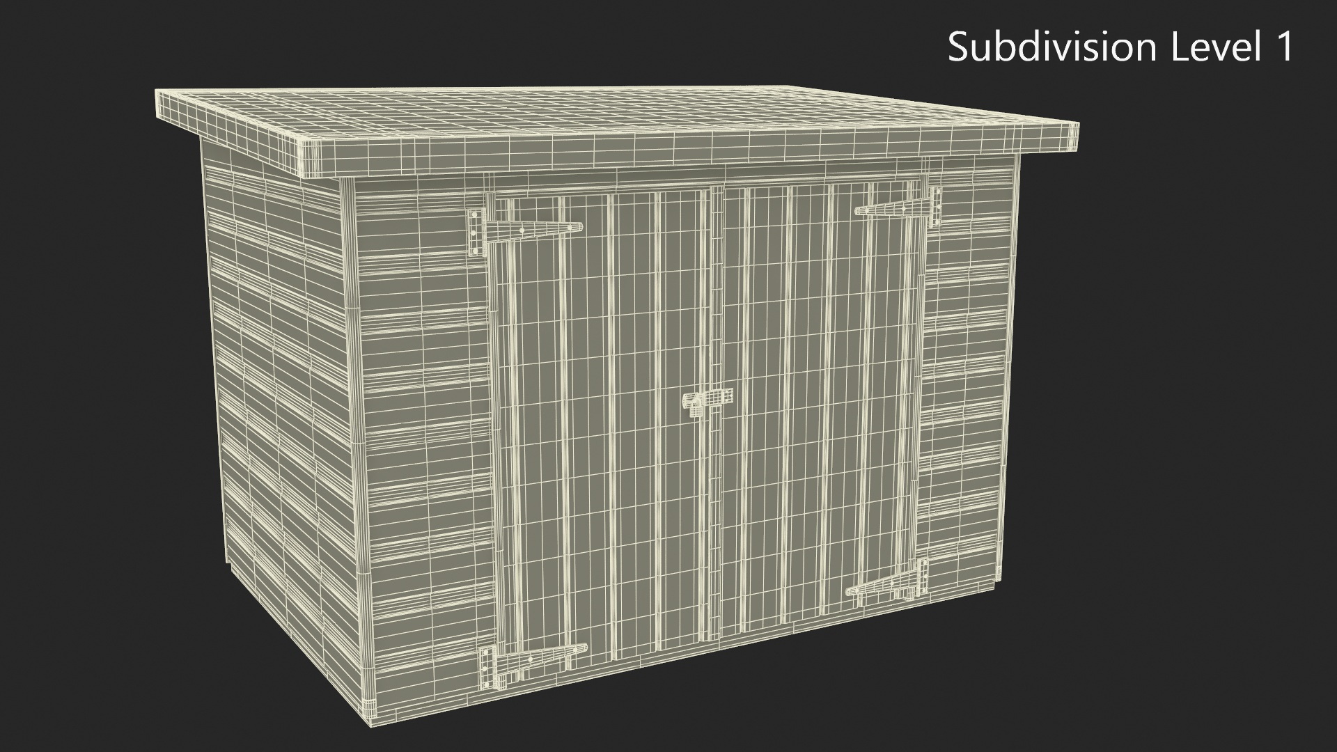 Classic Garden Barn 3D model