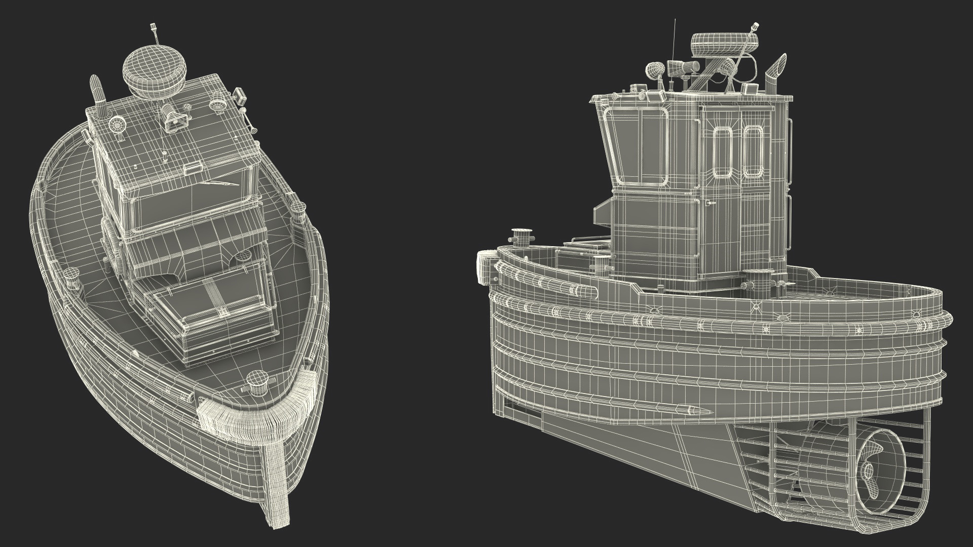 3D Boomin Beaver US NAVY Boat Rigged model