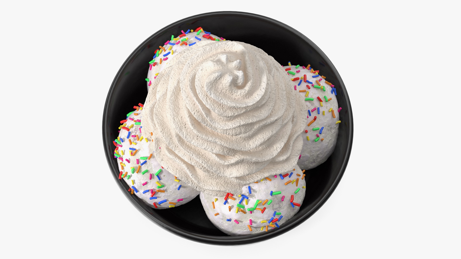 3D Ice-Cream with Whipped Cream model